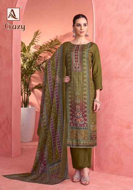 Alok Crazy Viscouse Salwar Kameez Wholesale Price ( 6 Pcs Catalog )