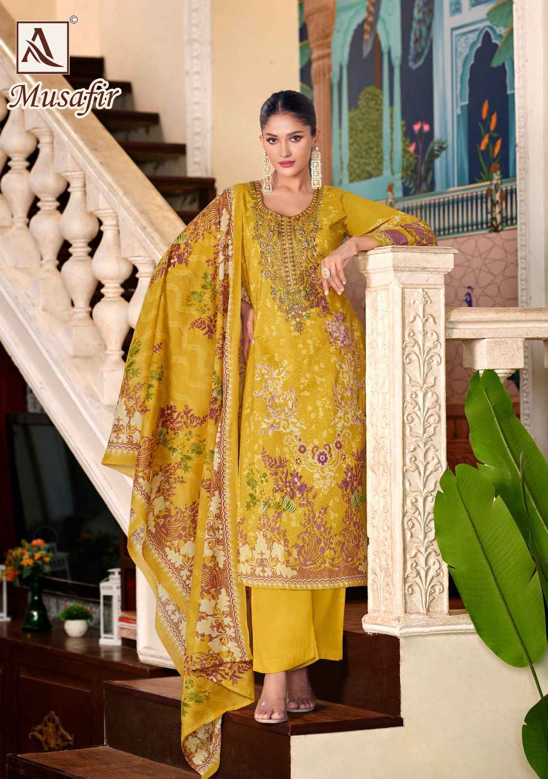 Alok Musafir Cotton Salwar Kameez Wholesale Price ( 8 Pcs Catalog )