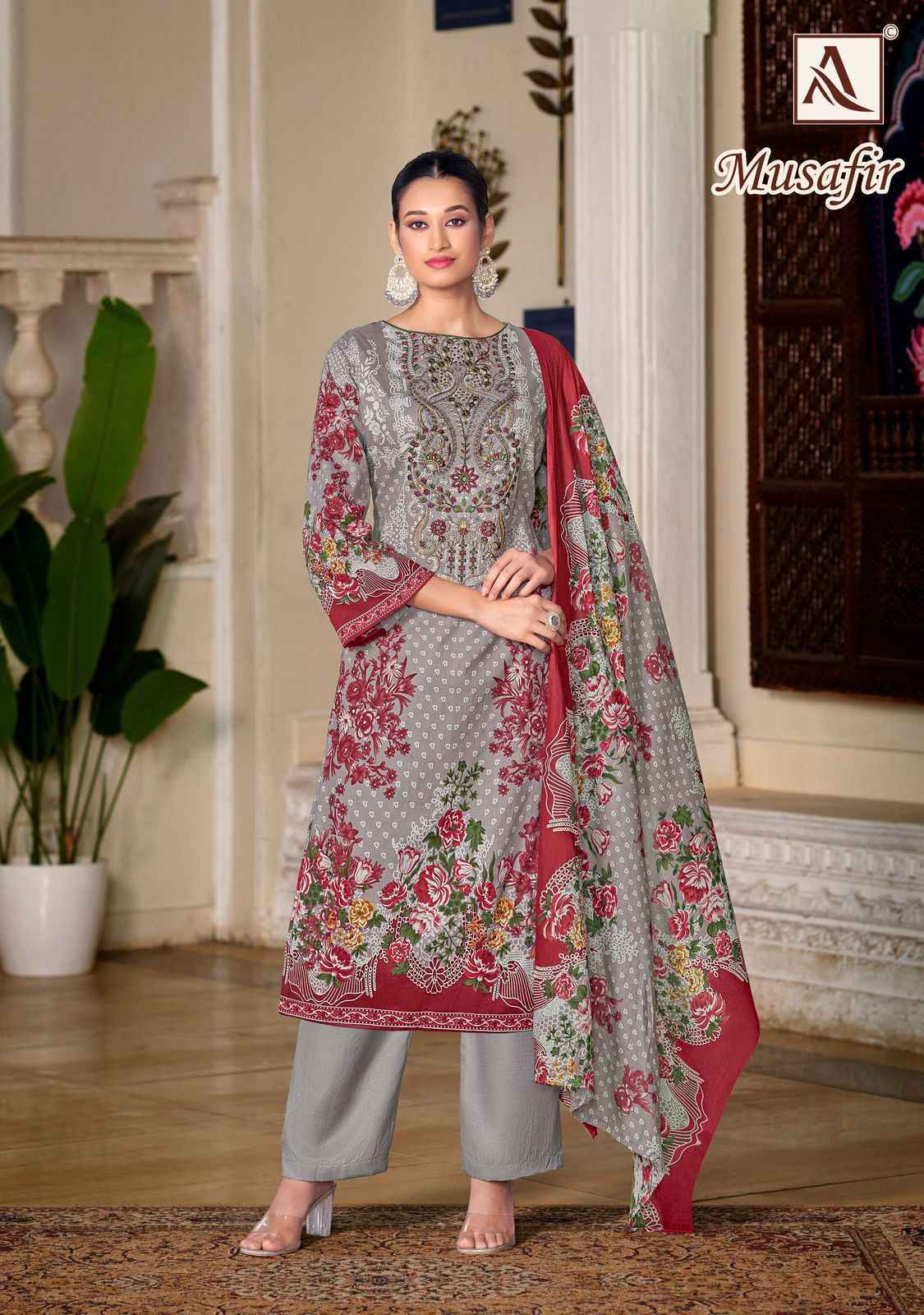 Alok Musafir Cotton Salwar Kameez Wholesale Price ( 8 Pcs Catalog )