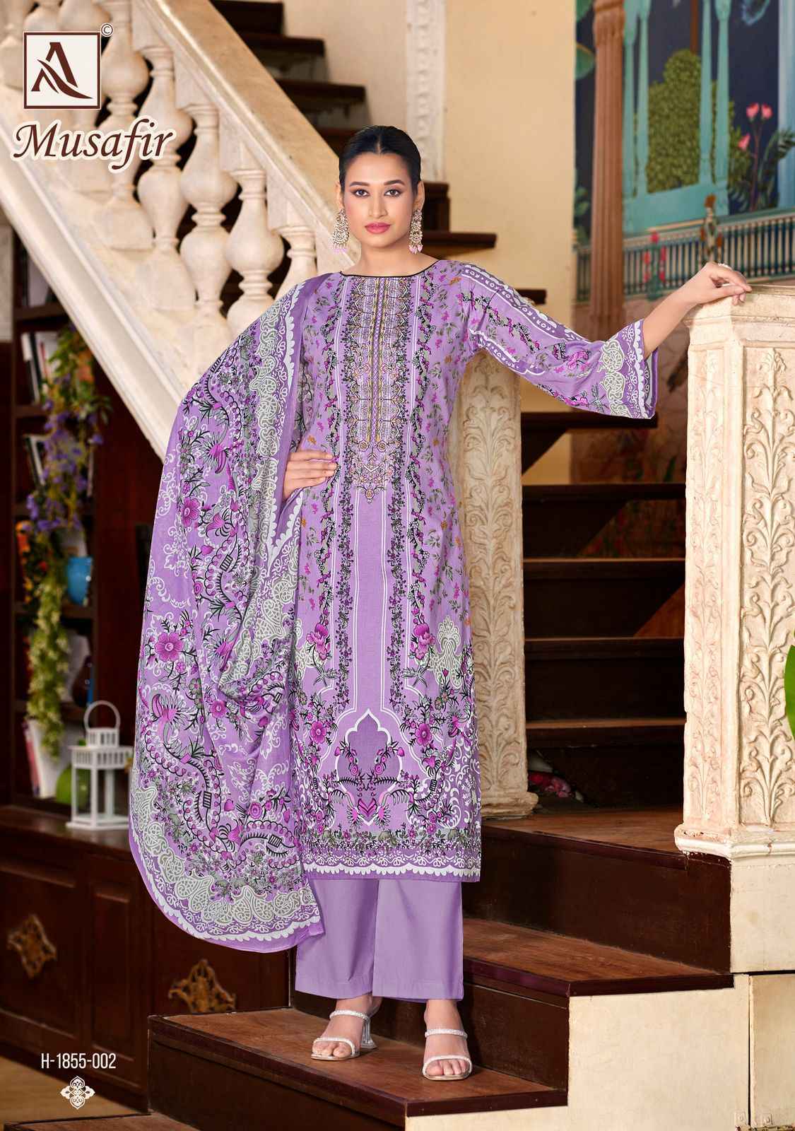 Alok Musafir Cotton Salwar Kameez Wholesale Price ( 8 Pcs Catalog )