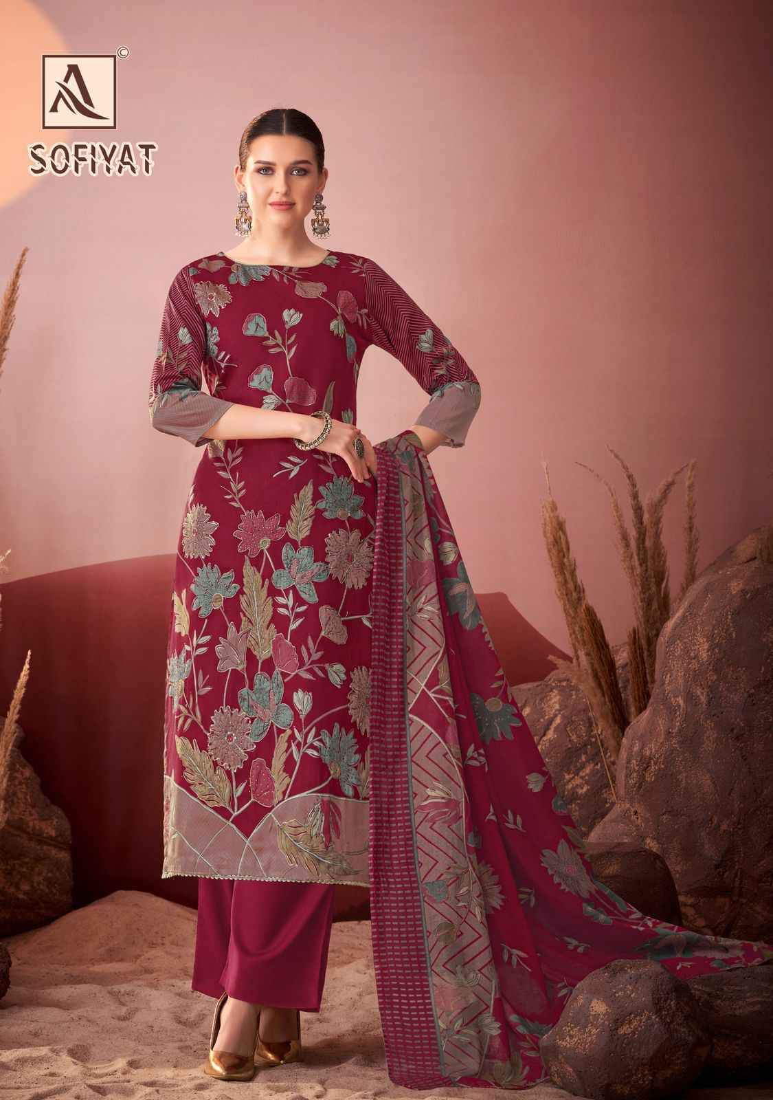 Alok Sofiyat Zam Salwar Kameez Wholesale price ( 4 Pcs Catalog )