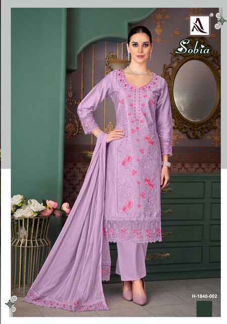 Alok Suits Sobia Viscouse Rayon Dress Material - Surat Wholesale Bazaar ( 4 pcs Catalogue )