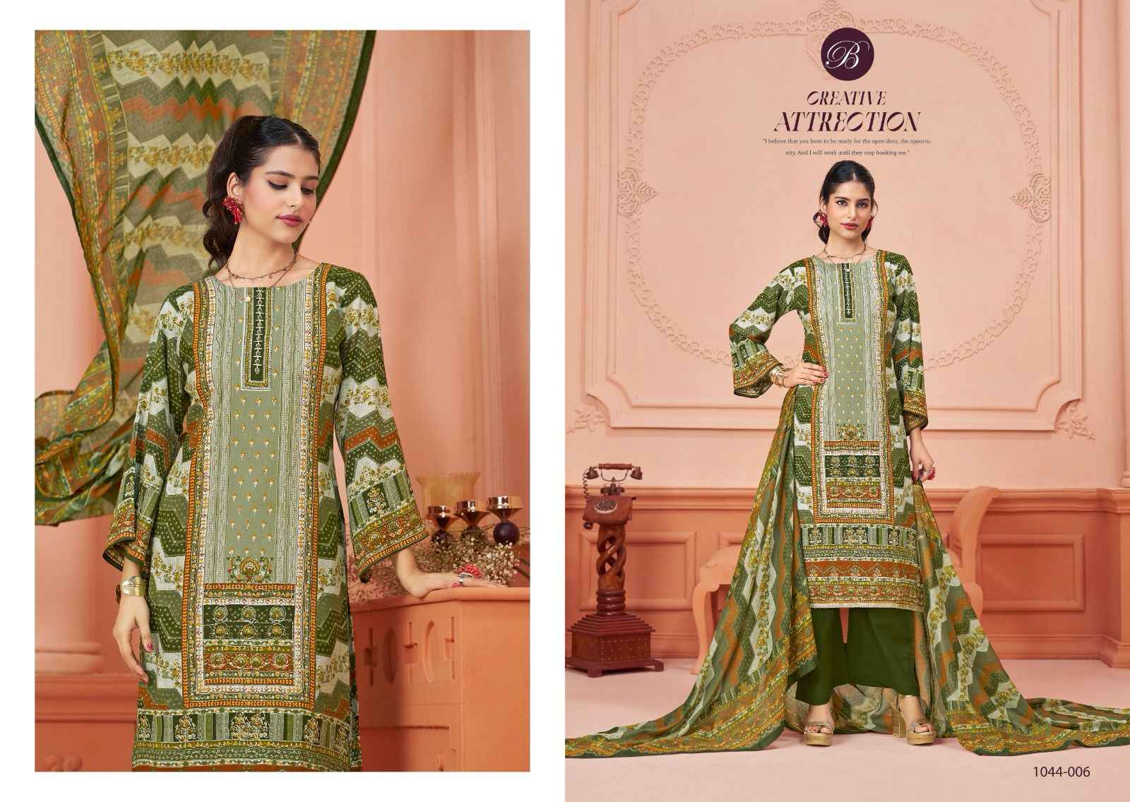 Belliza Designer Afreen Wholesale Viscouse Reyon Dress Material ( 6 pcs Catalogue )