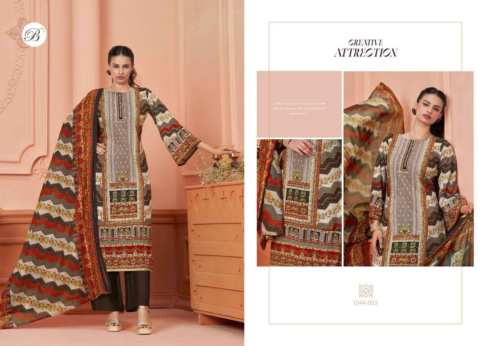 Belliza Designer Afreen Wholesale Viscouse Reyon Dress Material ( 6 pcs Catalogue )