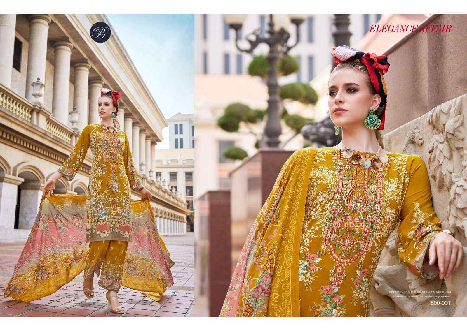 Belliza Designer Dilshad Vol 3 Viscose Rayon Dress Material - Surat Wholesale Market ( 8 pcs Catalogue )