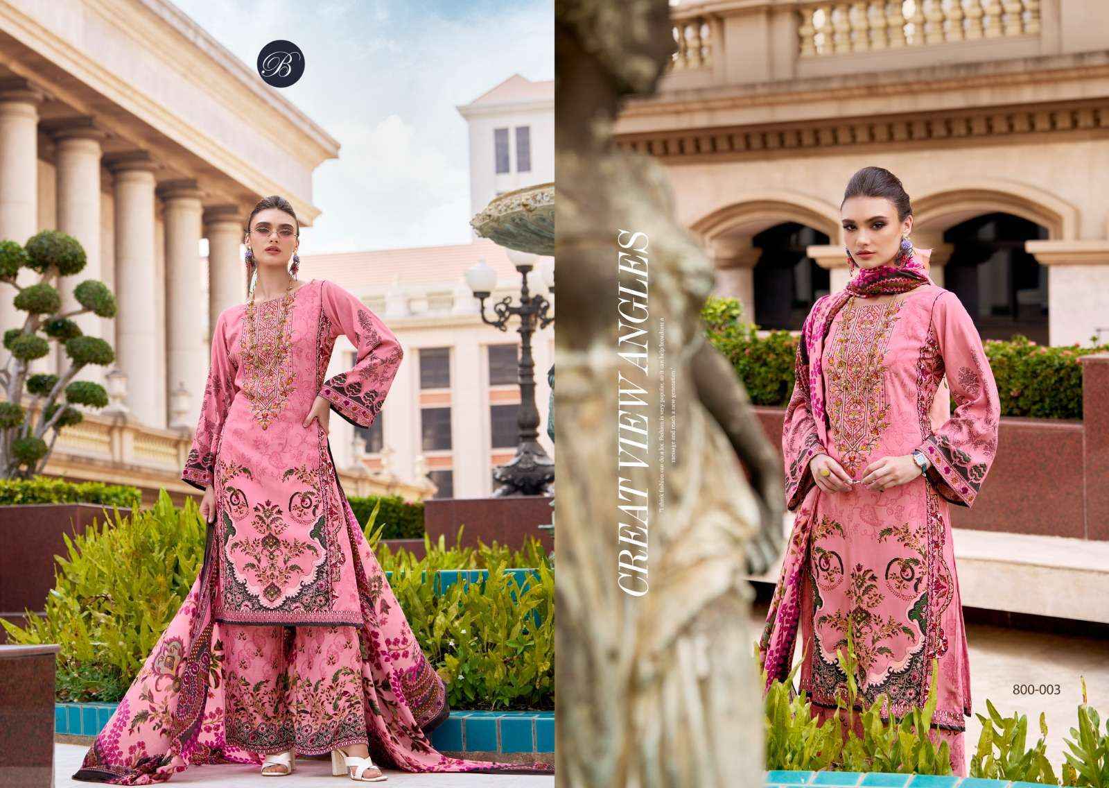 Belliza Designer Dilshad Vol 3 Viscose Rayon Dress Material - Surat Wholesale Market ( 8 pcs Catalogue )