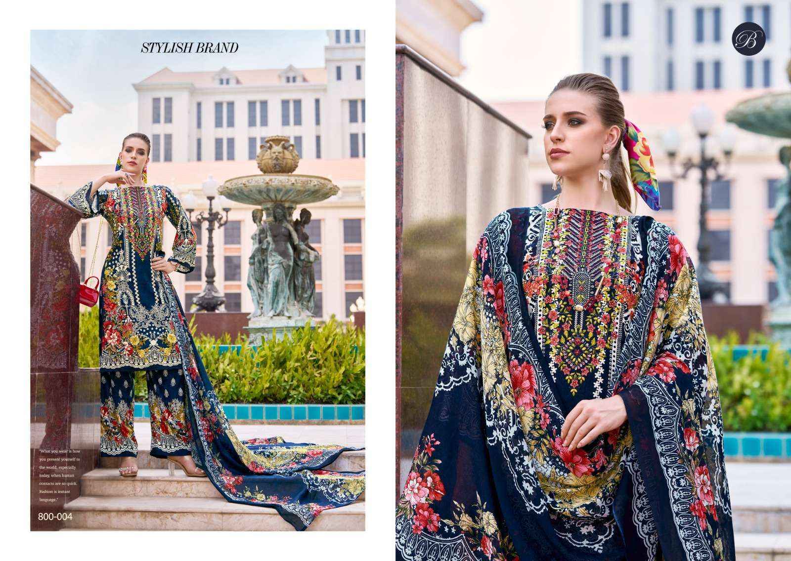 Belliza Designer Dilshad Vol 3 Viscose Rayon Dress Material - Surat Wholesale Market ( 8 pcs Catalogue )