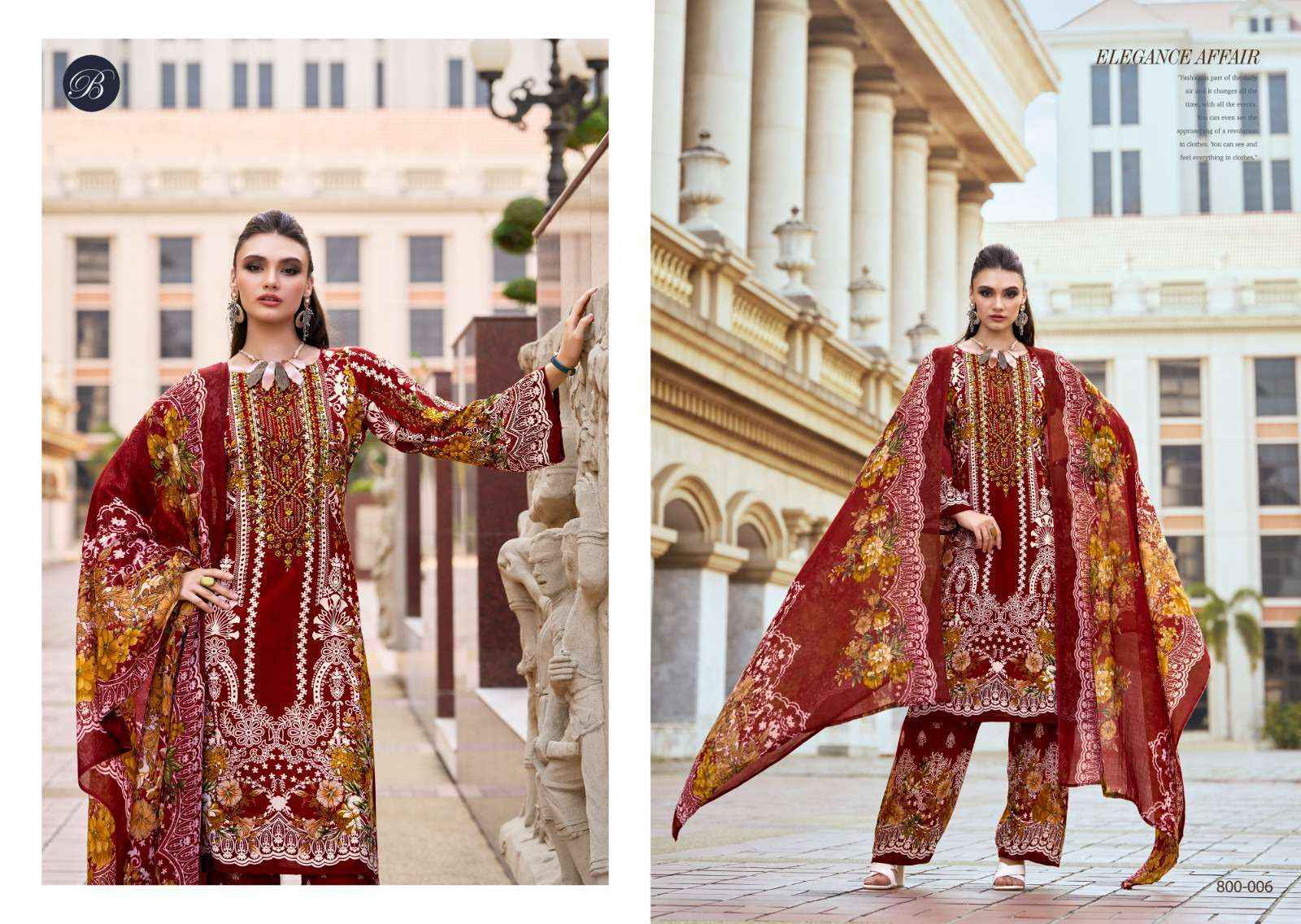 Belliza Designer Dilshad Vol 3 Viscose Rayon Dress Material - Surat Wholesale Market ( 8 pcs Catalogue )