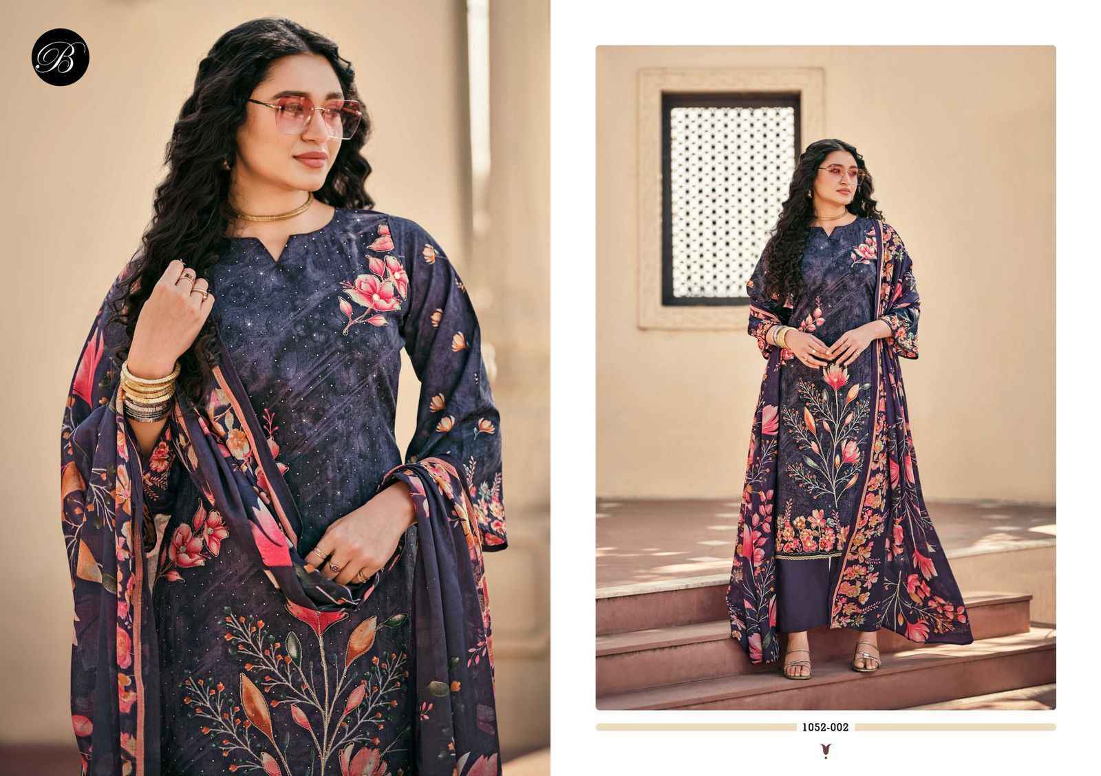 Belliza Designer Raazi Wholesale Cotton Dress Material ( 8 pcs Catalogue )