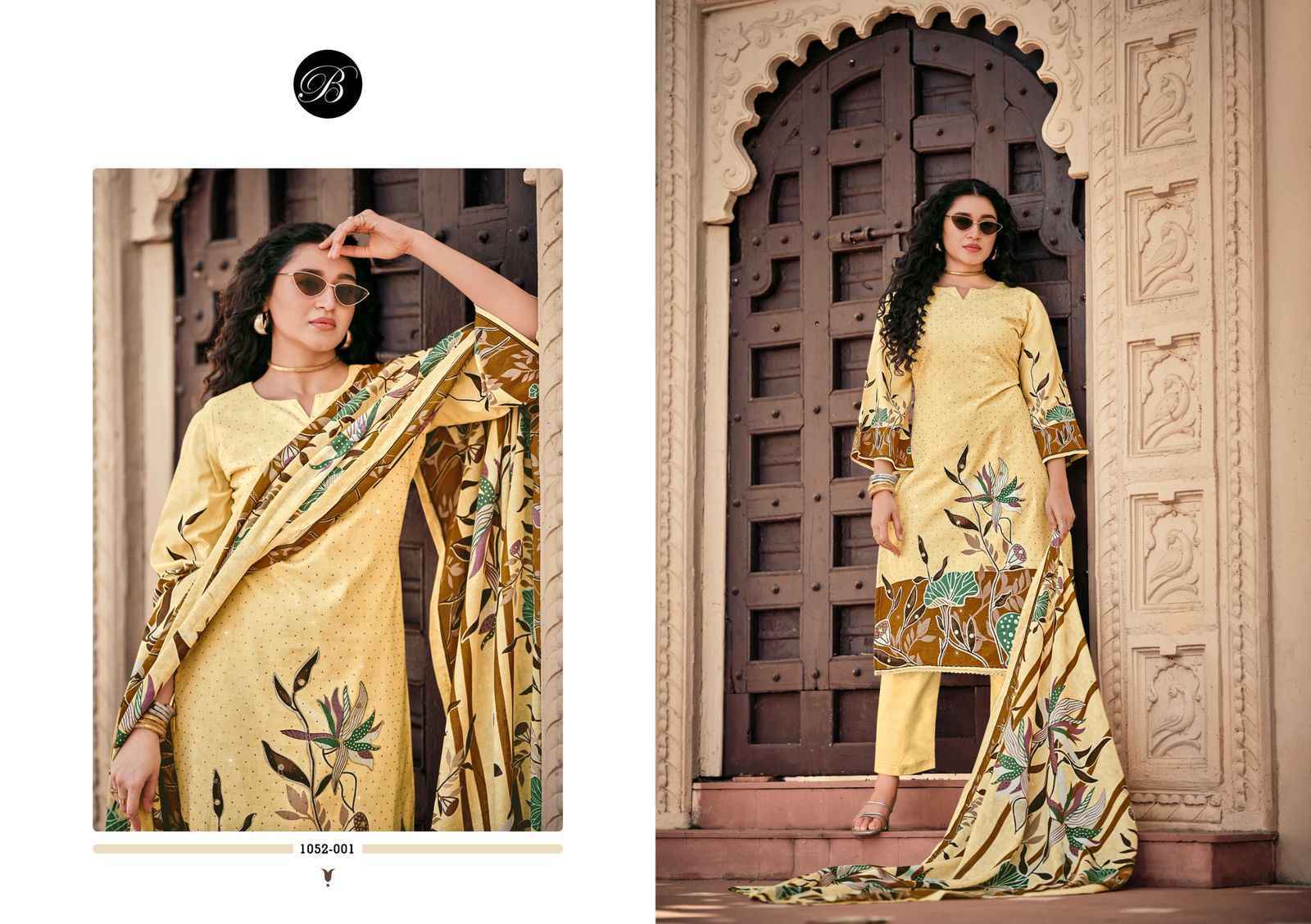 Belliza Designer Raazi Wholesale Cotton Dress Material ( 8 pcs Catalogue )