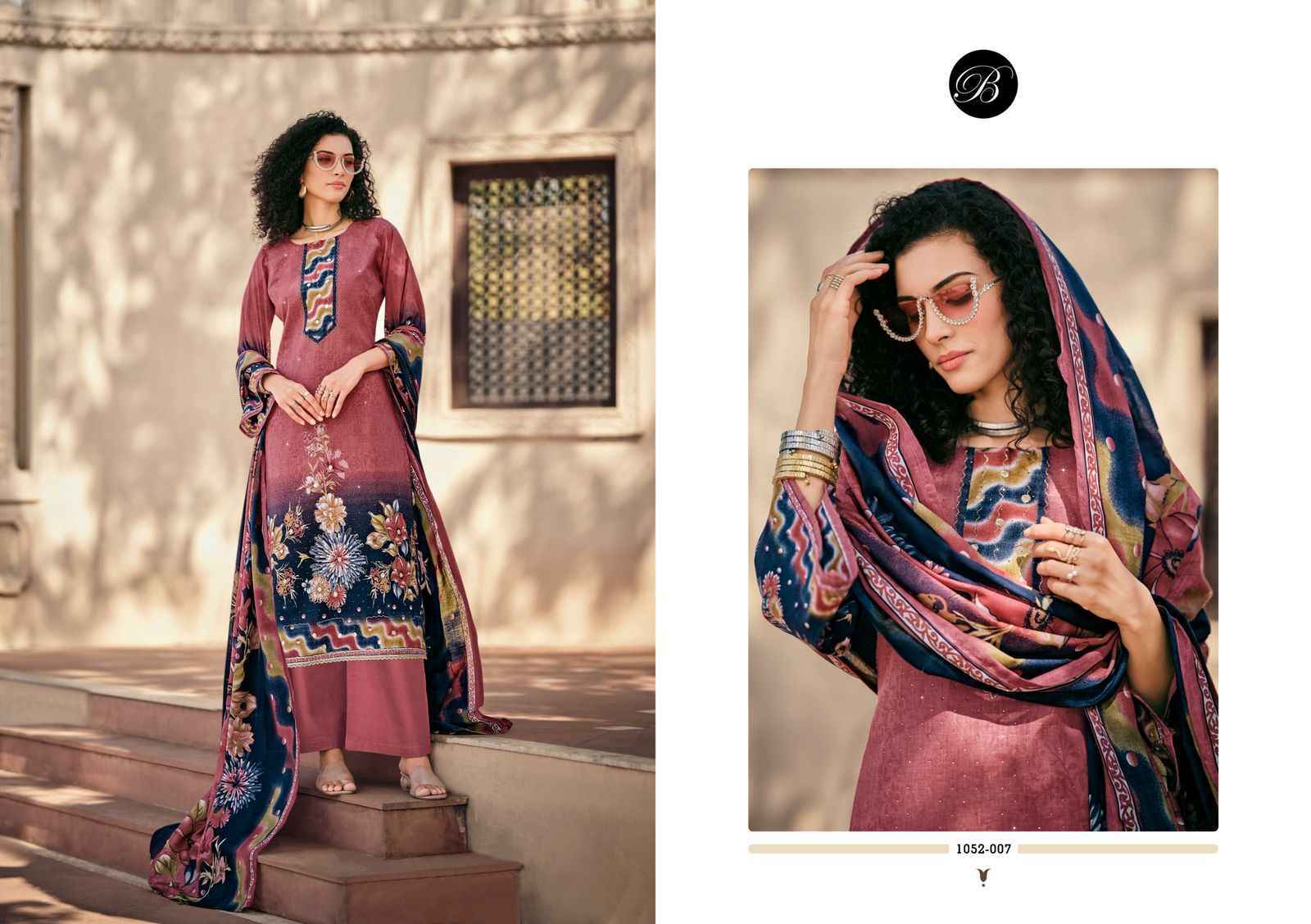 Belliza Designer Raazi Wholesale Cotton Dress Material ( 8 pcs Catalogue )