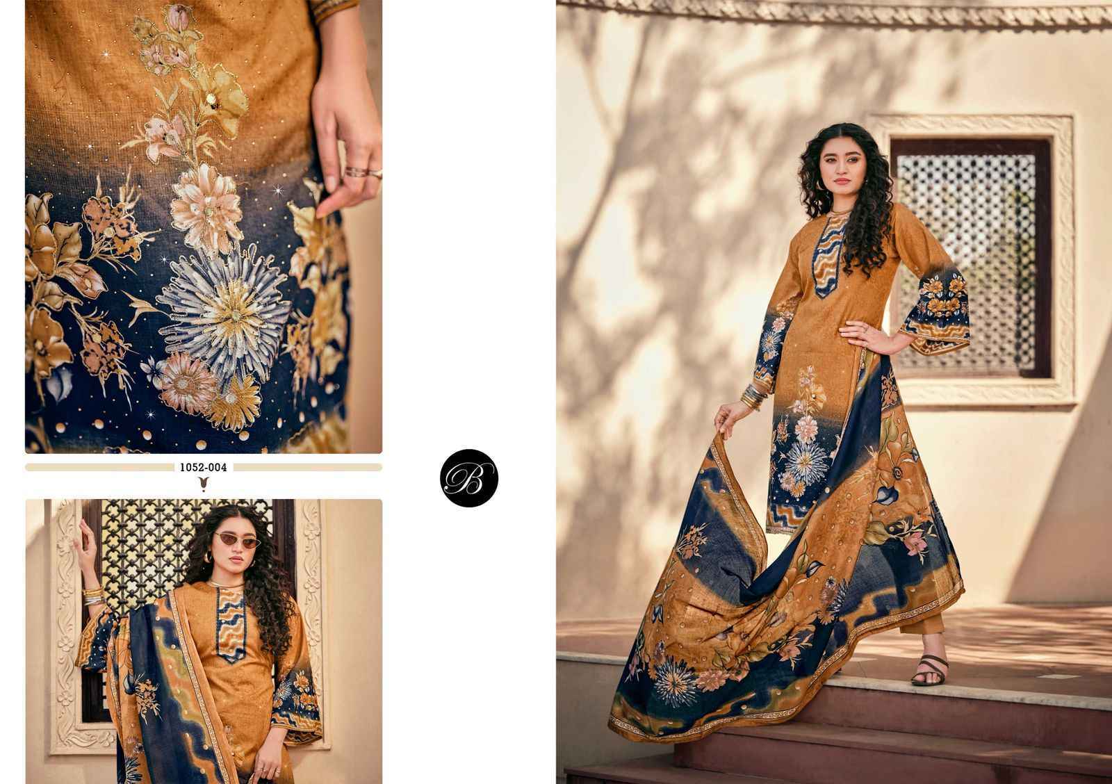 Belliza Designer Raazi Wholesale Cotton Dress Material ( 8 pcs Catalogue )