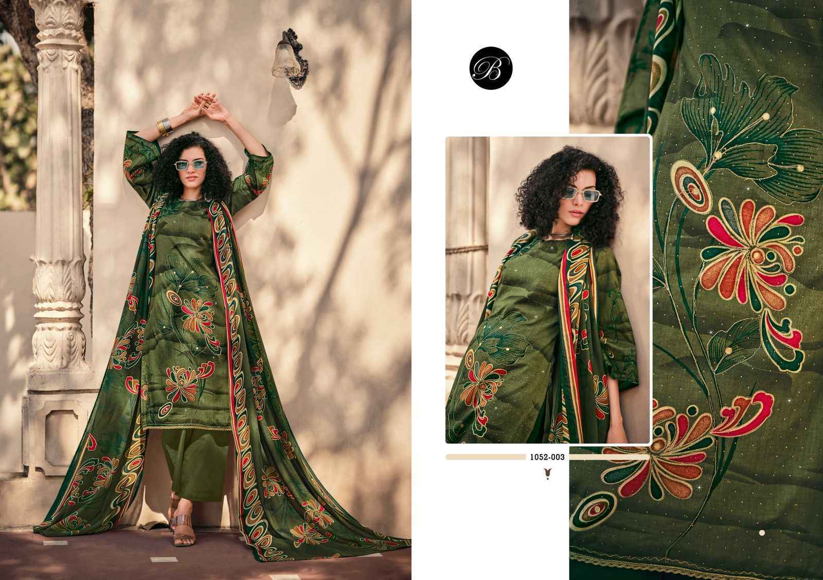 Belliza Designer Raazi Wholesale Cotton Dress Material ( 8 pcs Catalogue )