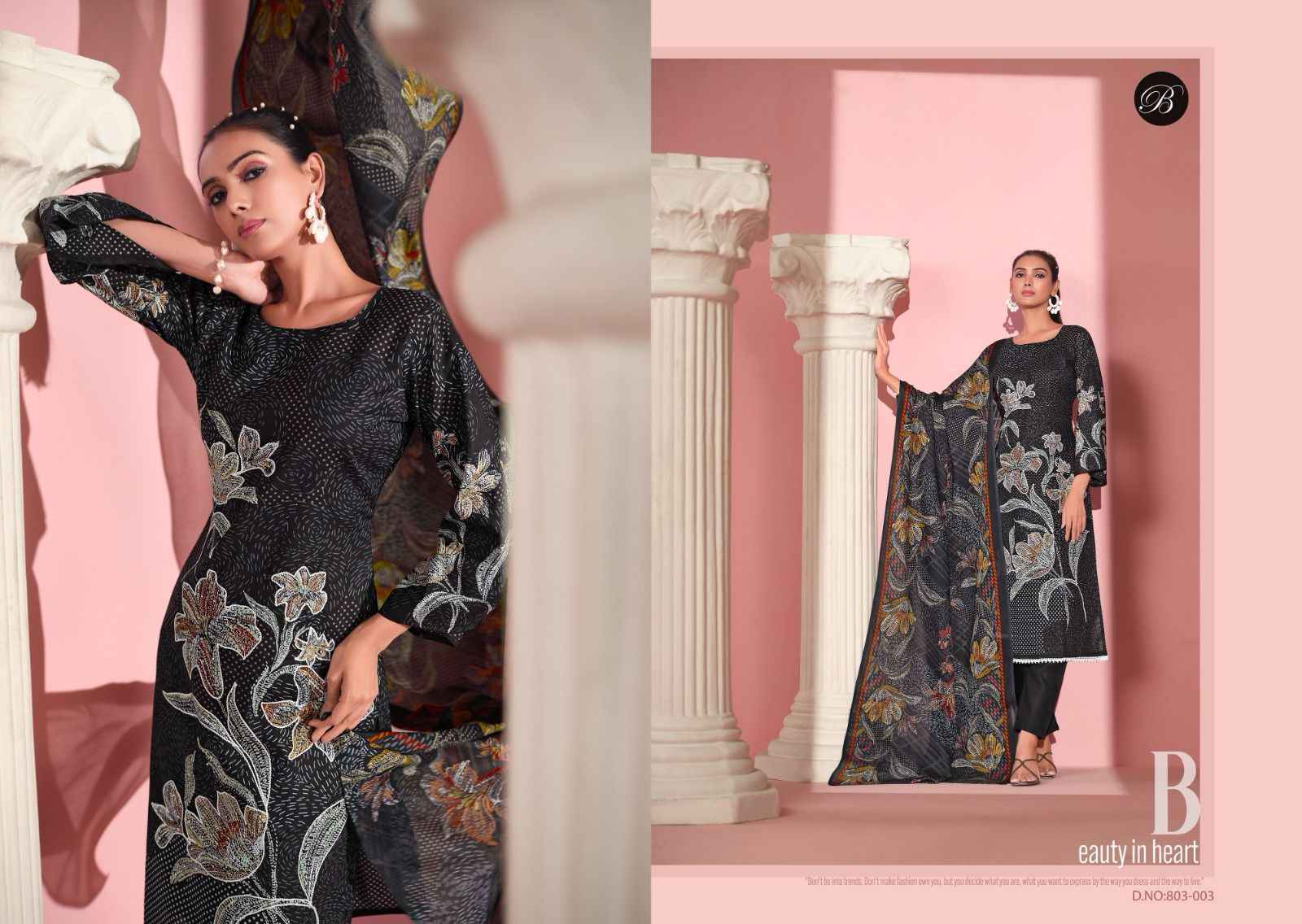 Belliza Designer Safeena Cotton Dress Material - Surat Wholesale Market ( 6 pcs Catalogue )
