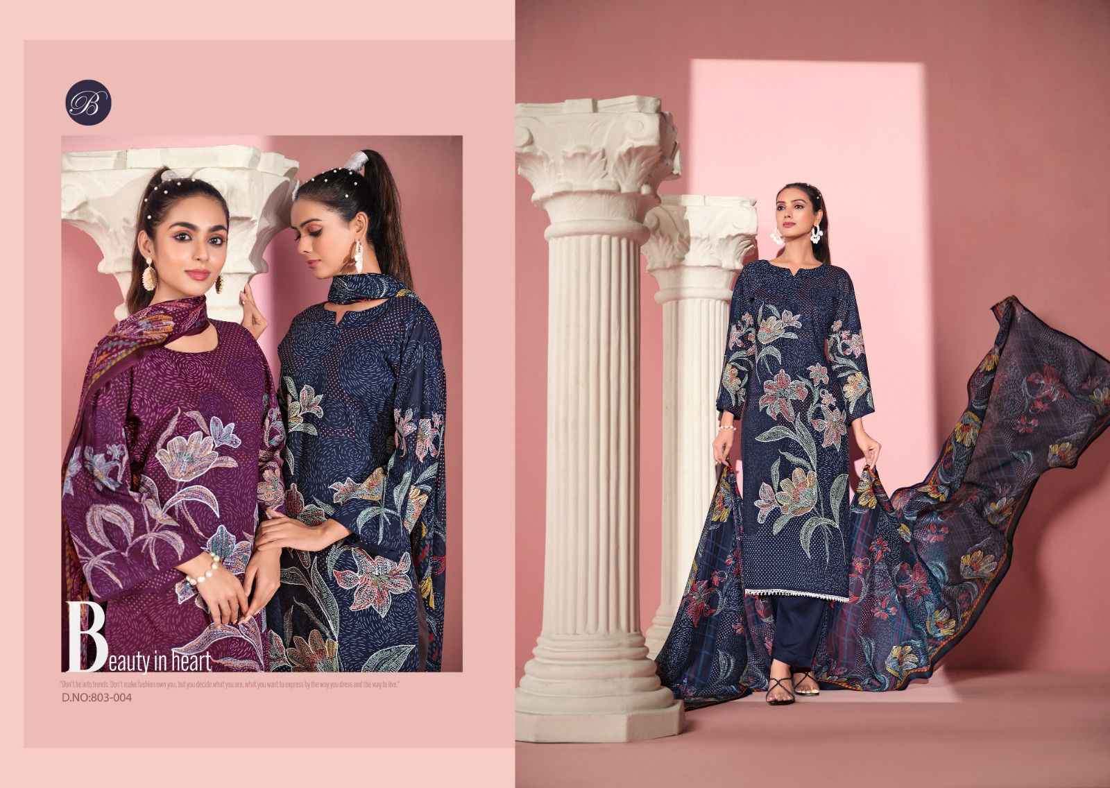 Belliza Designer Safeena Cotton Dress Material - Surat Wholesale Market ( 6 pcs Catalogue )