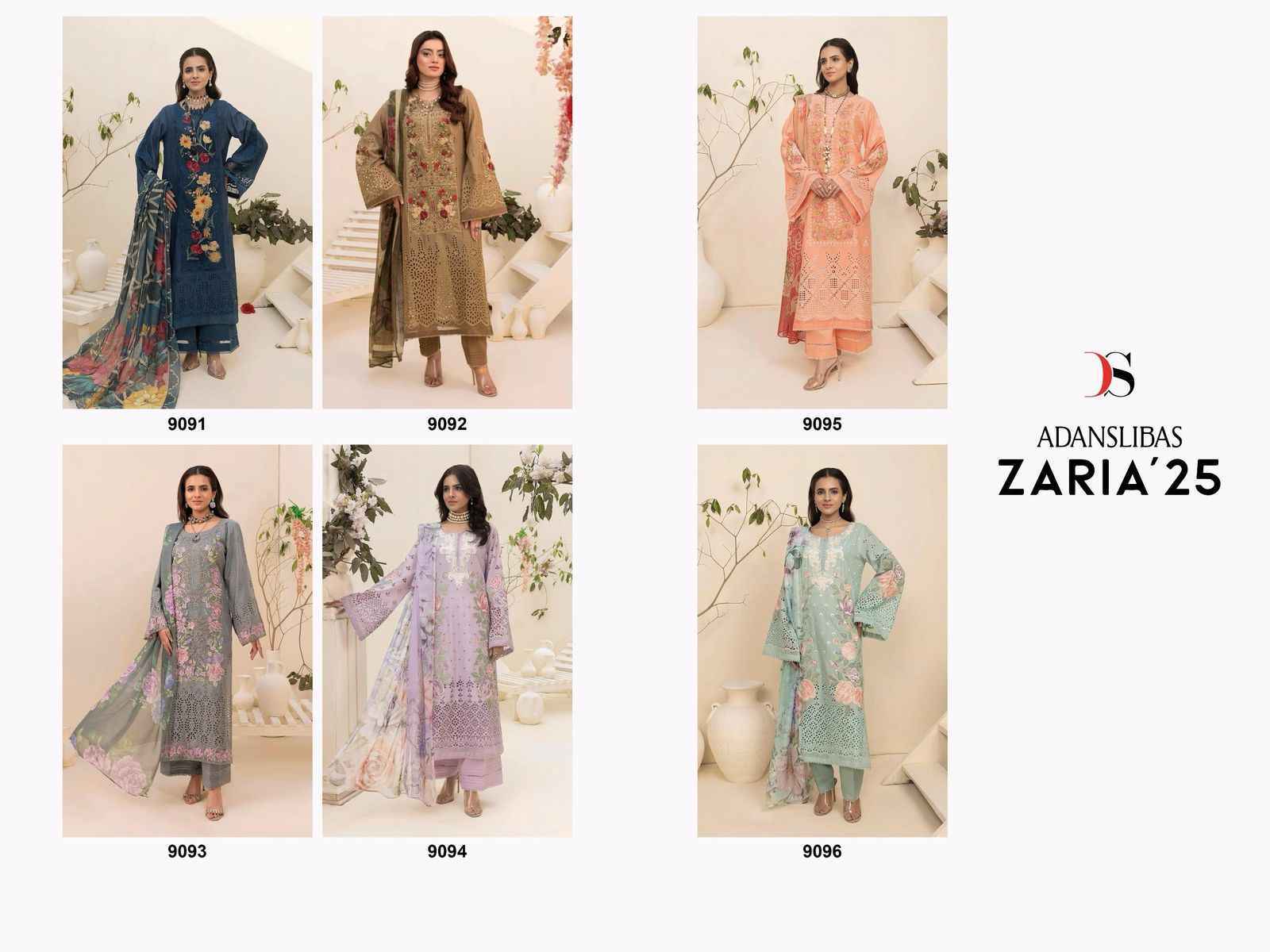 Deepsy Adanslibas Zaria Vol 25 Cotton Dress Material - Surat Wholesale Market ( 6 pcs Catalogue )