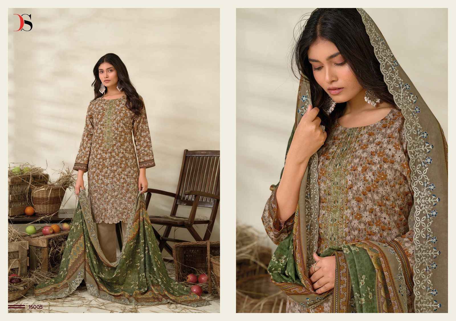 Deepsy Bin Saeed Vol-15 Cotton Salwar Kameez (6 pcs Catalogue)
