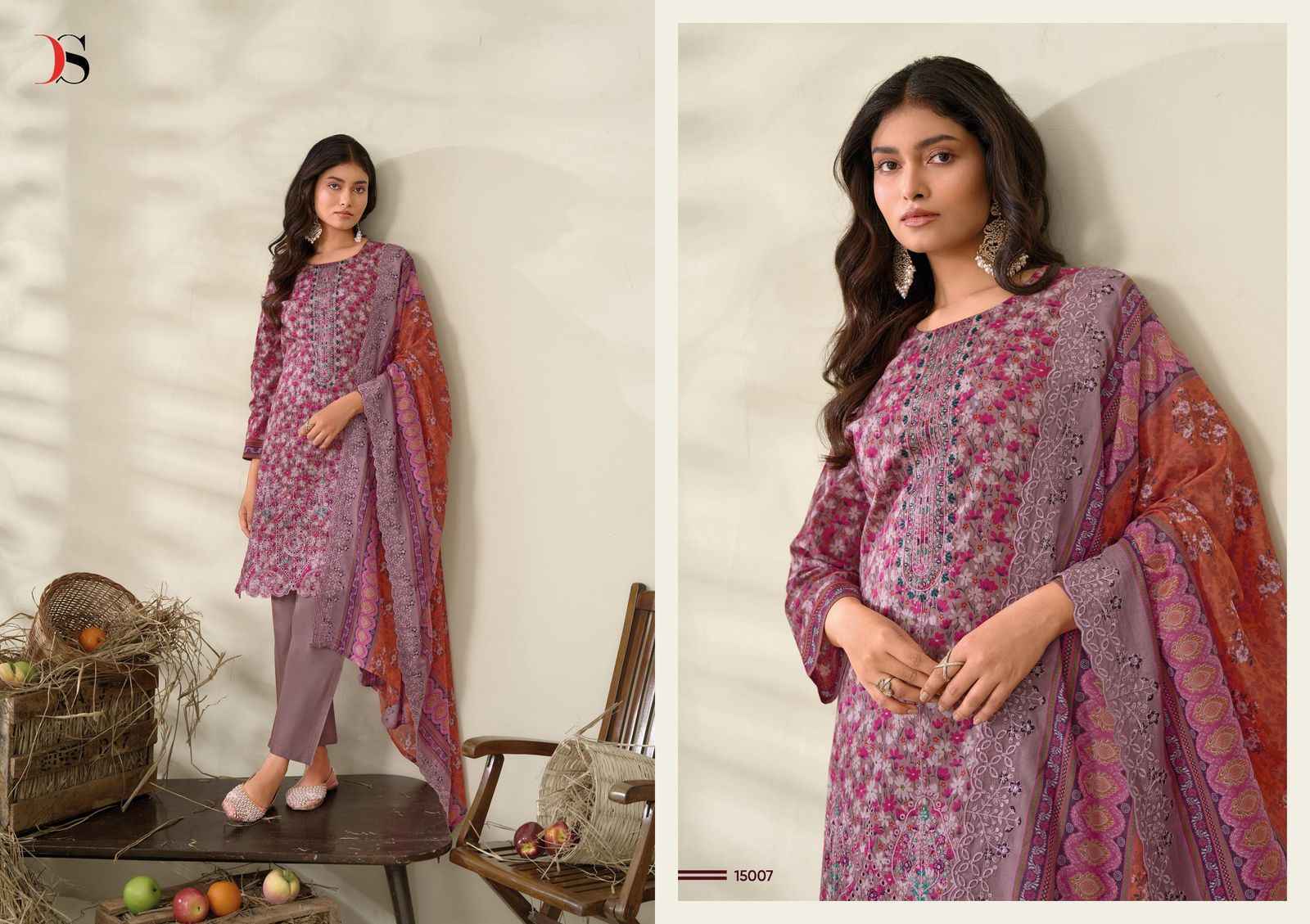 Deepsy Bin Saeed Vol-15 Cotton Salwar Kameez (6 pcs Catalogue)