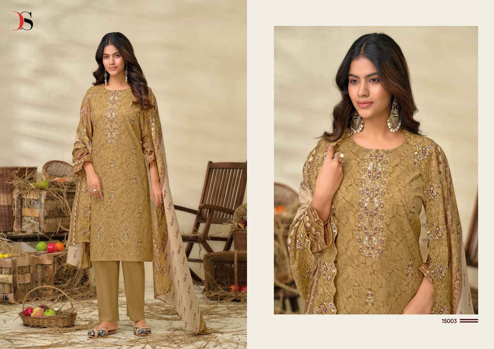 Deepsy Bin Saeed Vol-15 Cotton Salwar Kameez (6 pcs Catalogue)
