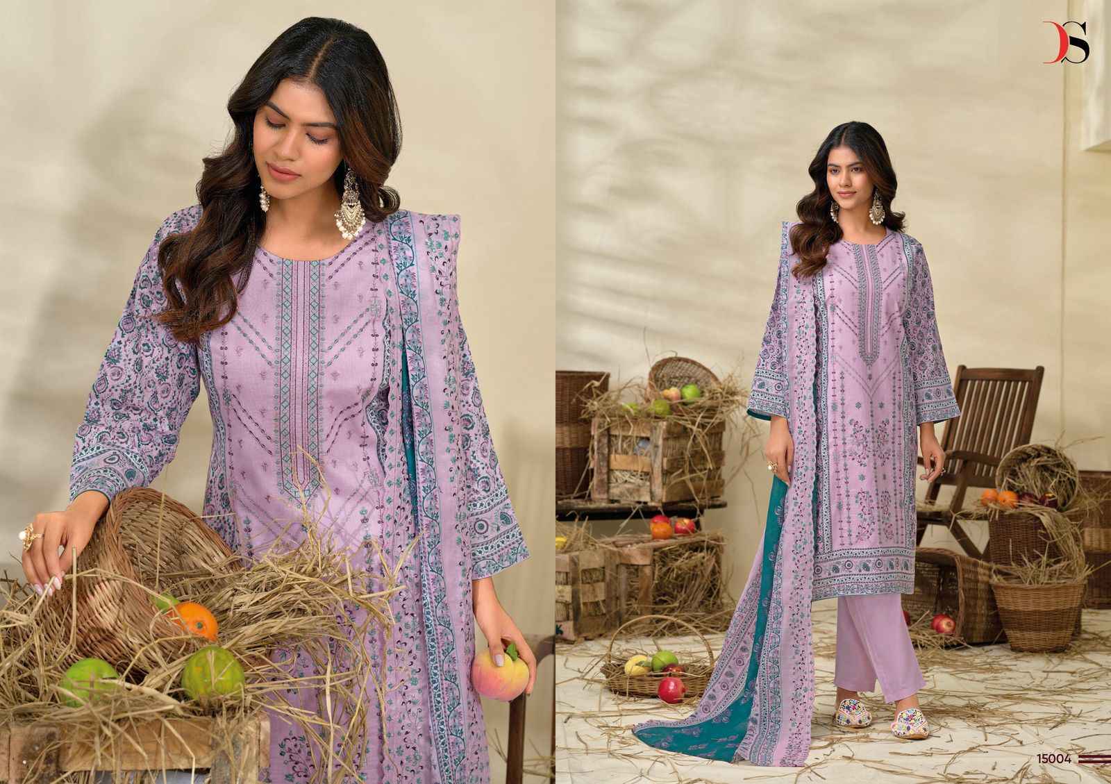Deepsy Bin Saeed Vol-15 Cotton Salwar Kameez (6 pcs Catalogue)
