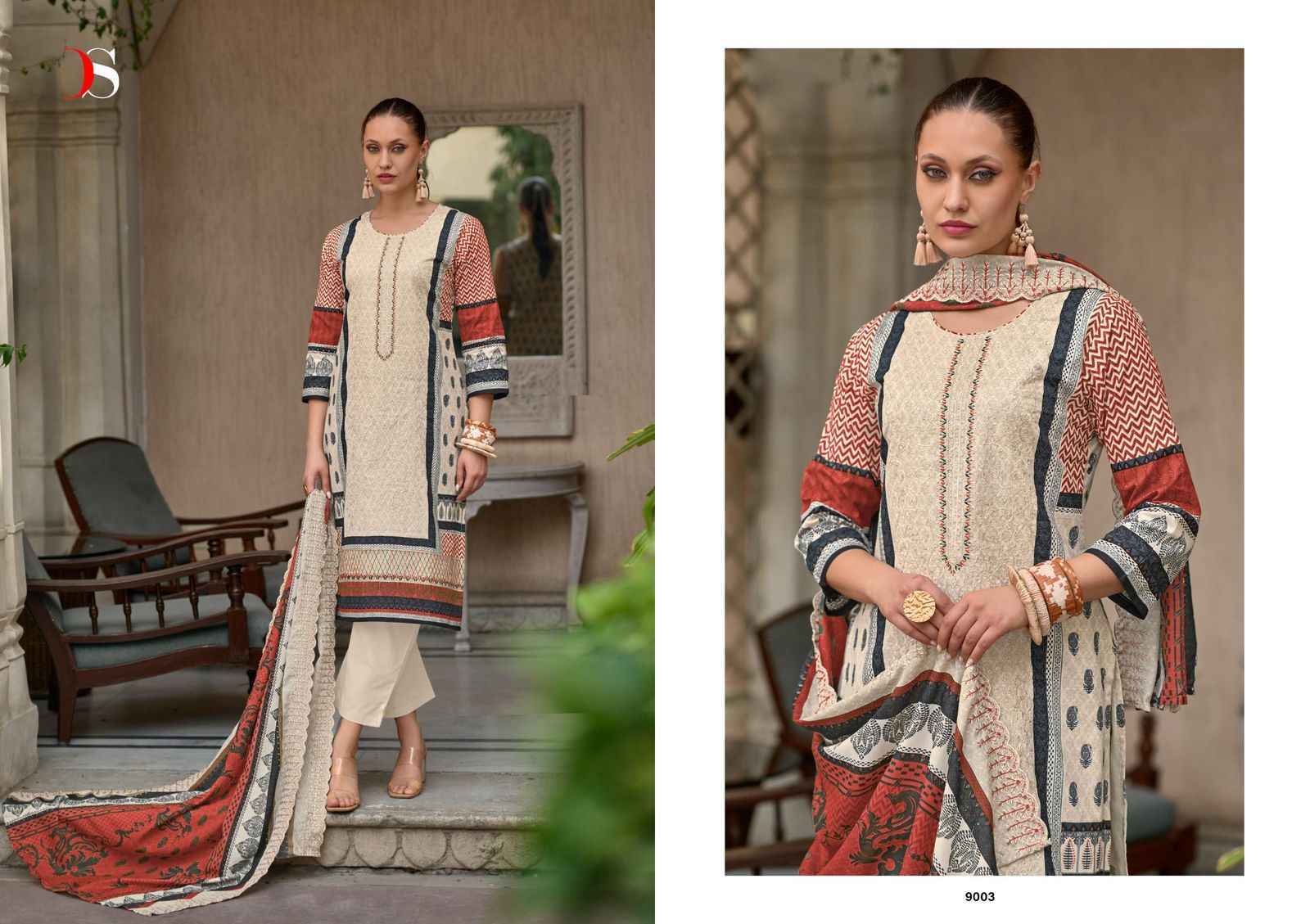 Deepsy Suits Bin Saeed Superhit Ladies Cotton Dress Material ( 4 pcs Catalogue )