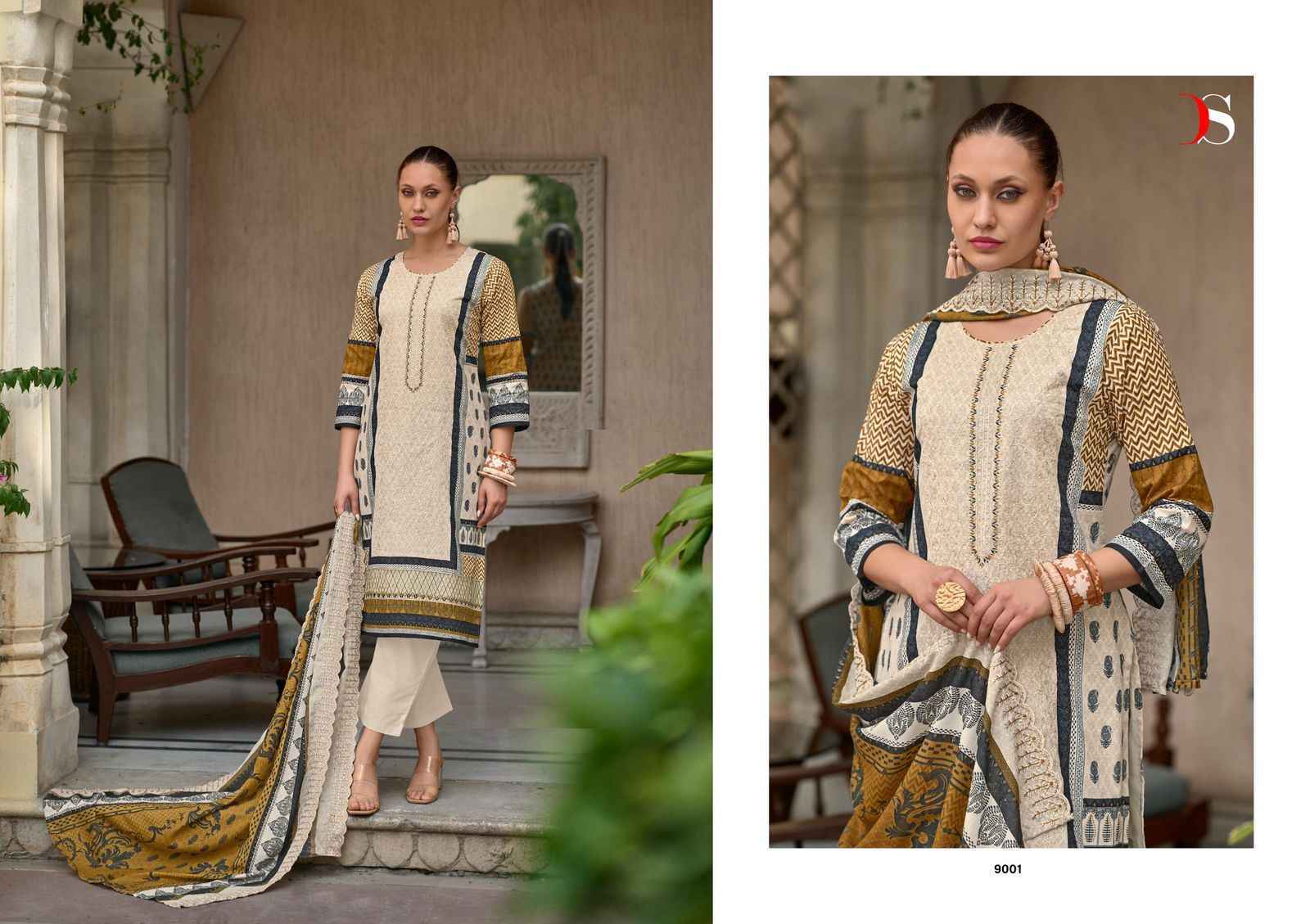 Deepsy Suits Bin Saeed Superhit Ladies Cotton Dress Material ( 4 pcs Catalogue )