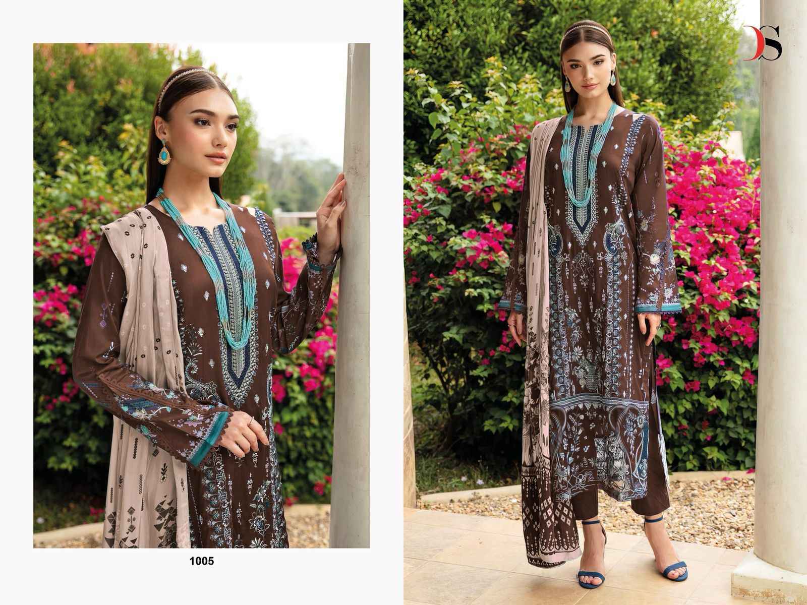 Deepsy Suits Cheveron Vol 14 Cotton Pakistani Dress Material ( 8 pcs Catalogue )