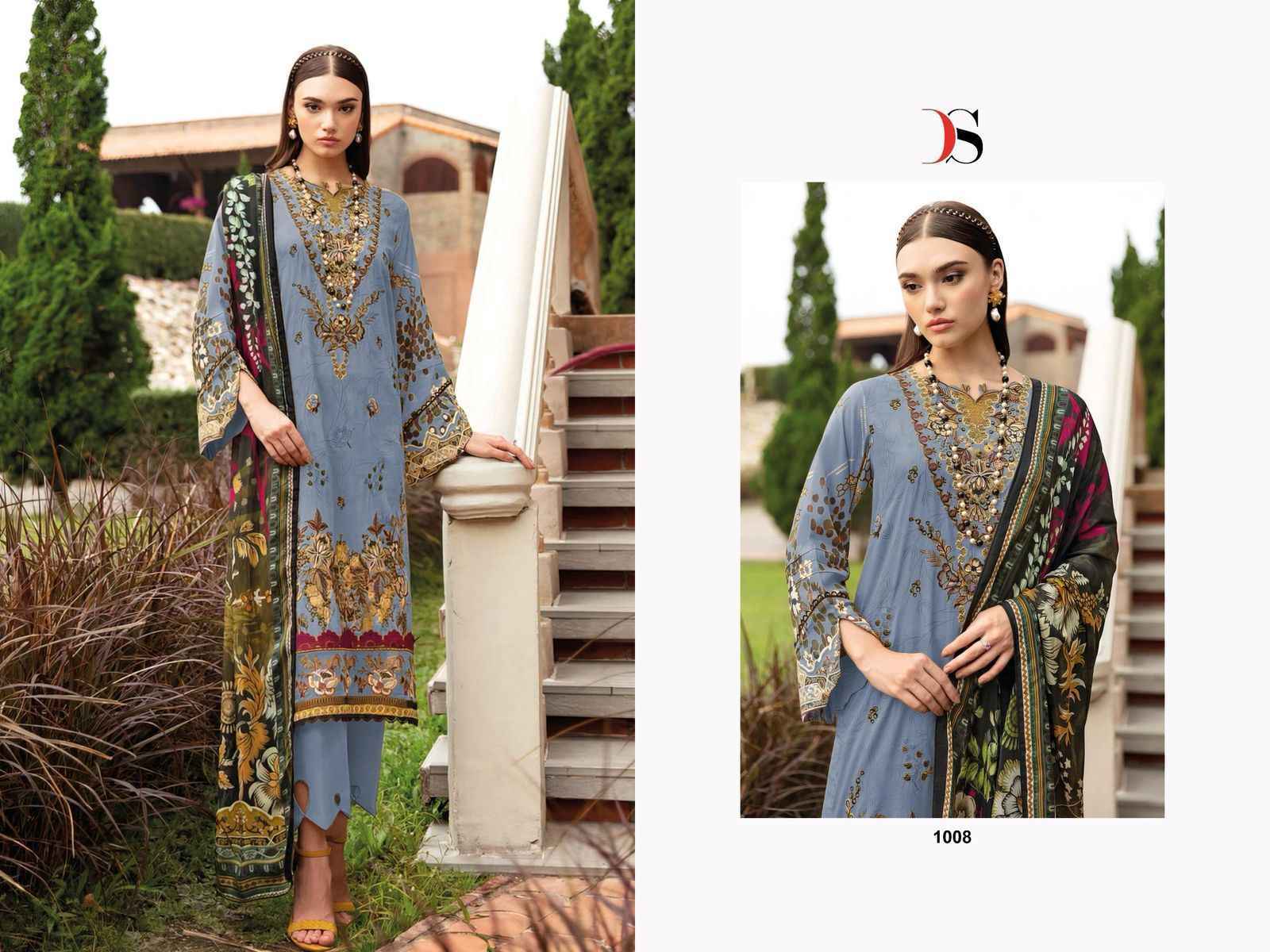 Deepsy Suits Cheveron Vol 14 Cotton Pakistani Dress Material ( 8 pcs Catalogue )