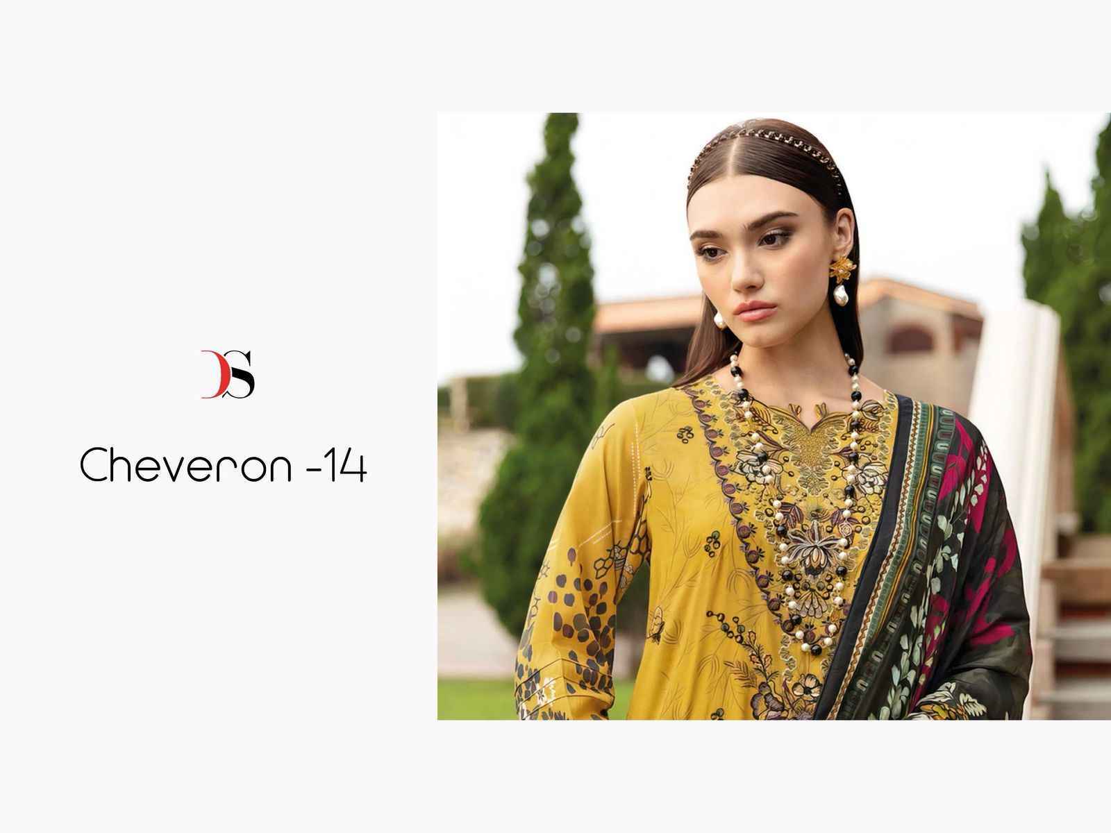 Deepsy Suits Cheveron Vol 14 Cotton Pakistani Dress Material ( 8 pcs Catalogue )