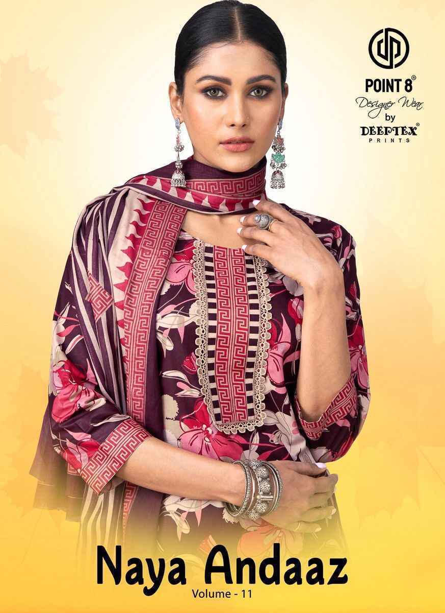 Deeptex Naya Andaaz Vol 11 Cotton Readymade Suits (10 pcs Catalogue)