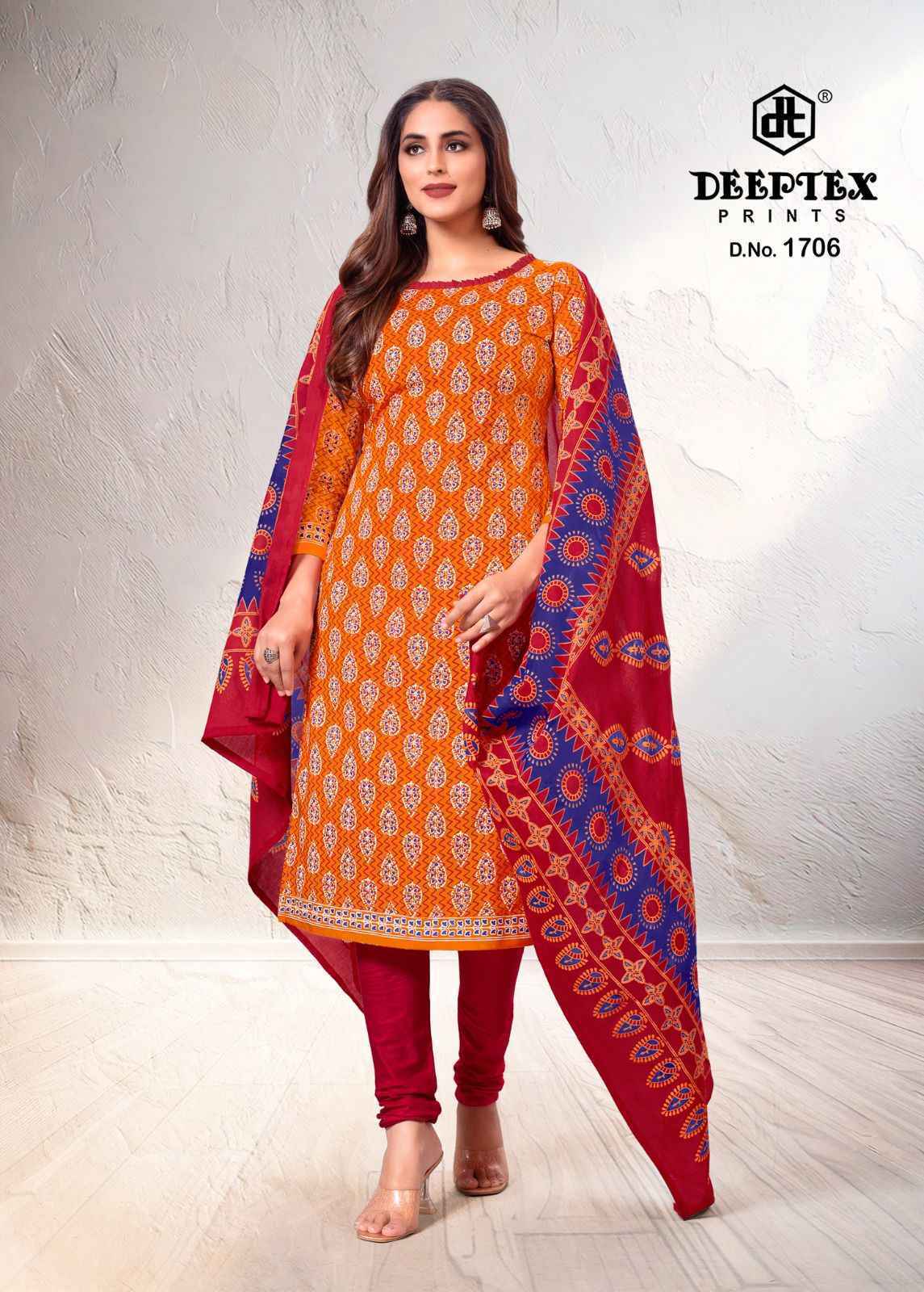 Deeptex Prints Tradition Vol-17 Cotton Salwar Suits Online Shopping (10 pcs Catalogue)