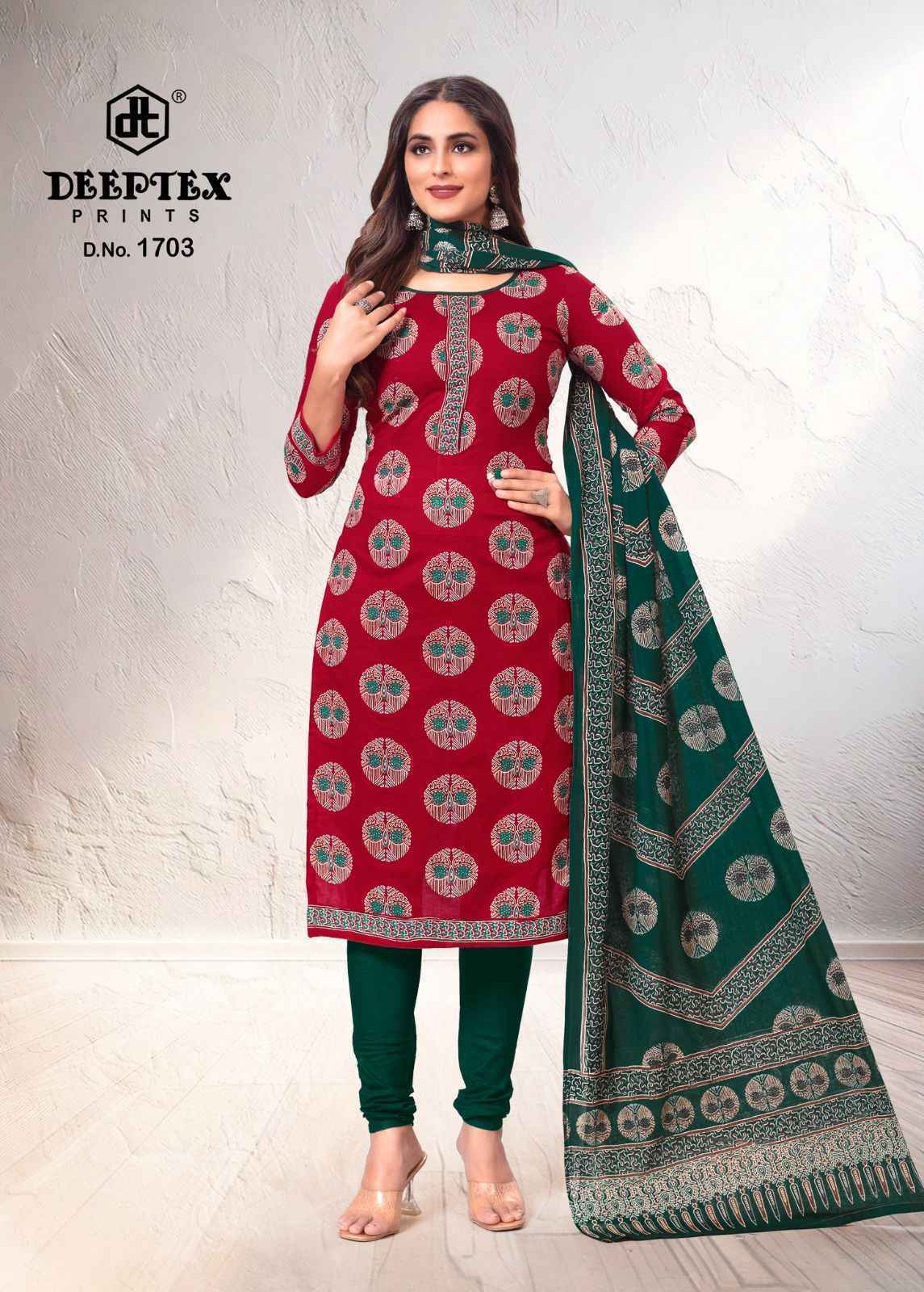 Deeptex Prints Tradition Vol-17 Cotton Salwar Suits Online Shopping (10 pcs Catalogue)