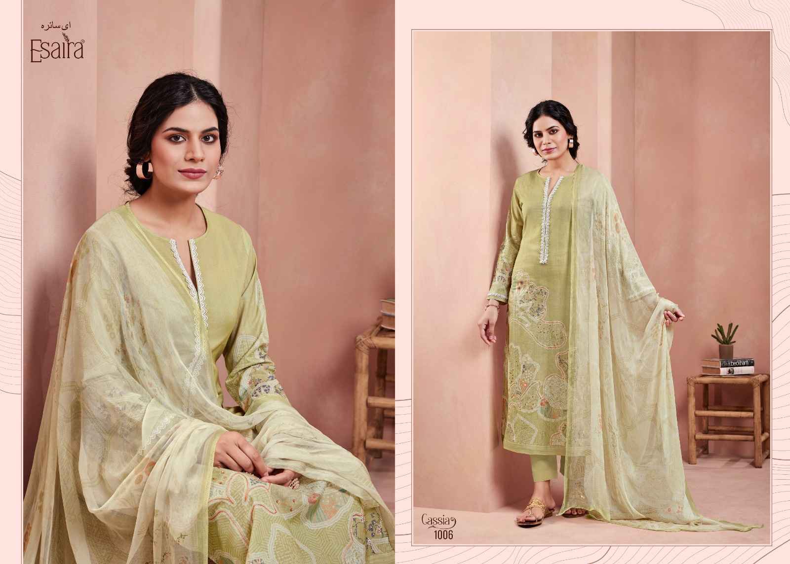 Esaira Cassia Cambric Cotton Dress Material Wholesale Price ( 8 pcs Catalogue )