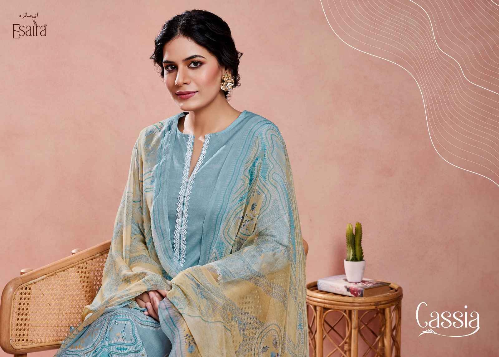 Esaira Cassia Cambric Cotton Dress Material Wholesale Price ( 8 pcs Catalogue )