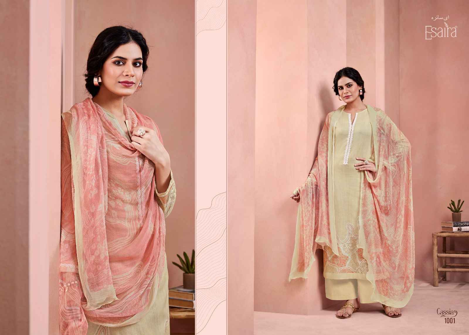 Esaira Cassia Cambric Cotton Dress Material Wholesale Price ( 8 pcs Catalogue )