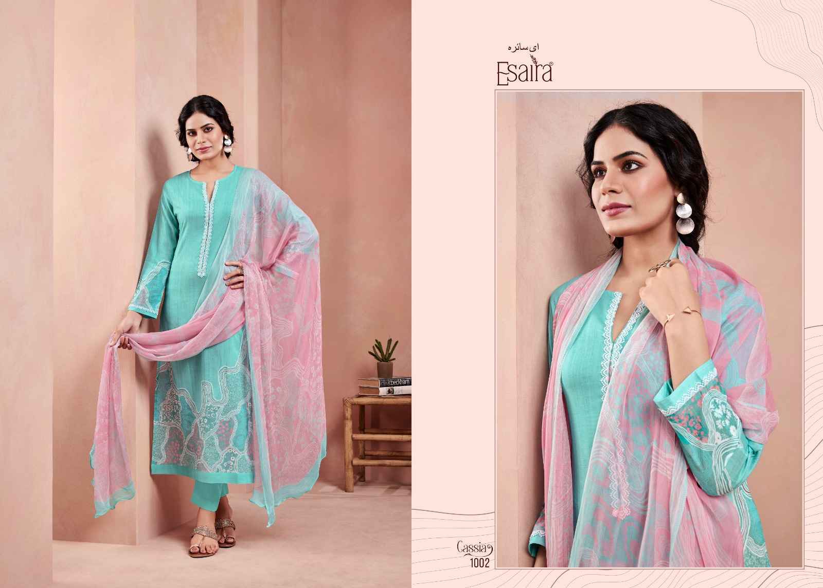Esaira Cassia Cambric Cotton Dress Material Wholesale Price ( 8 pcs Catalogue )