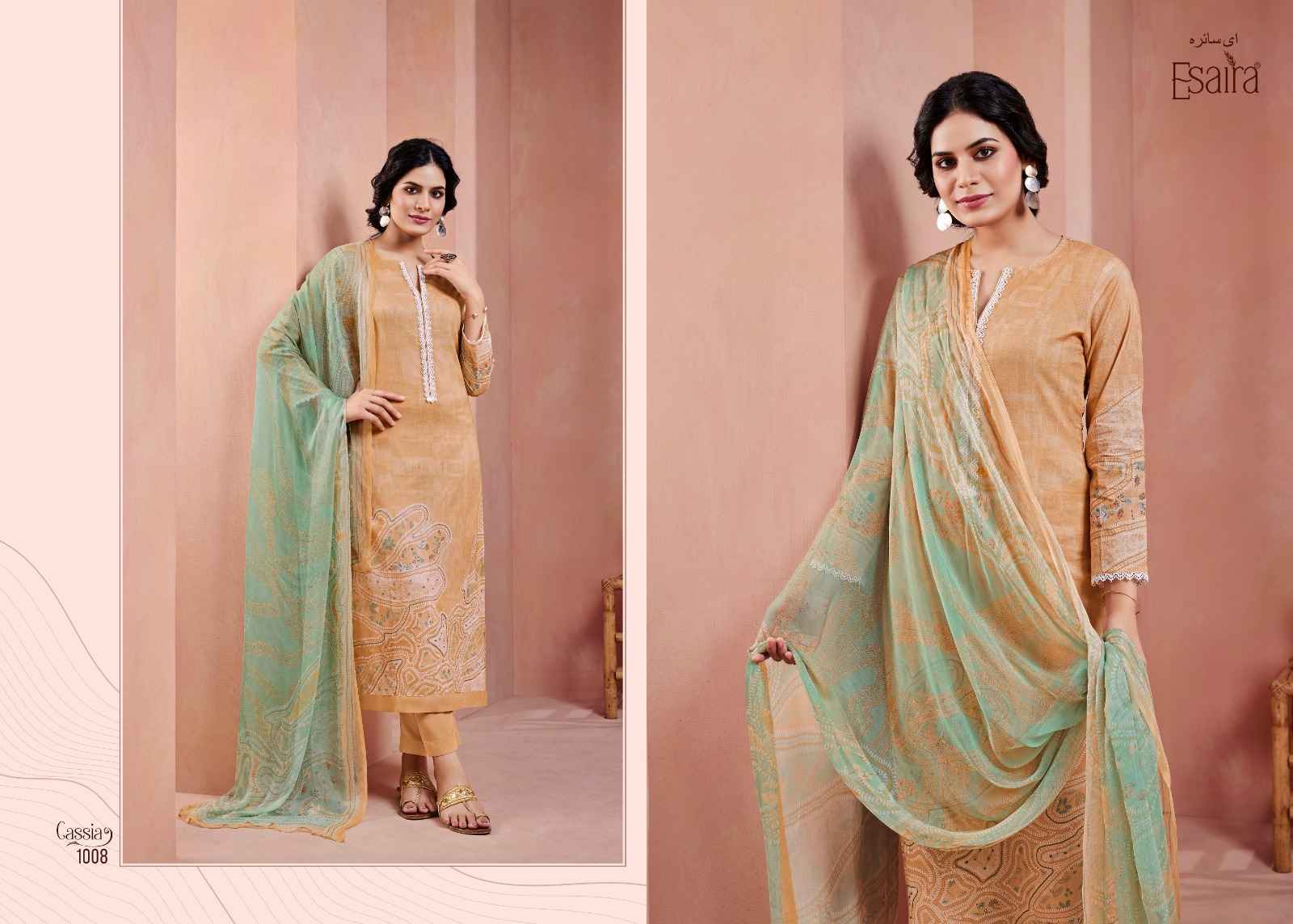 Esaira Cassia Cambric Cotton Dress Material Wholesale Price ( 8 pcs Catalogue )