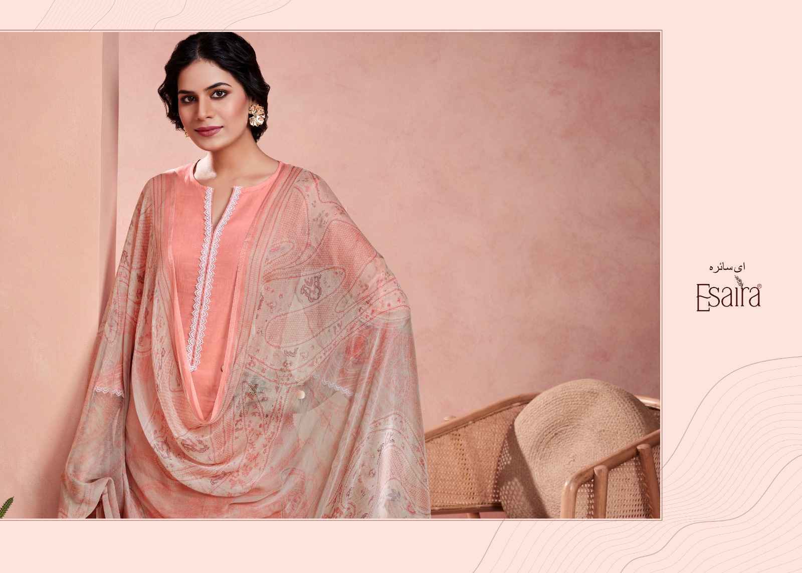 Esaira Cassia Cambric Cotton Dress Material Wholesale Price ( 8 pcs Catalogue )