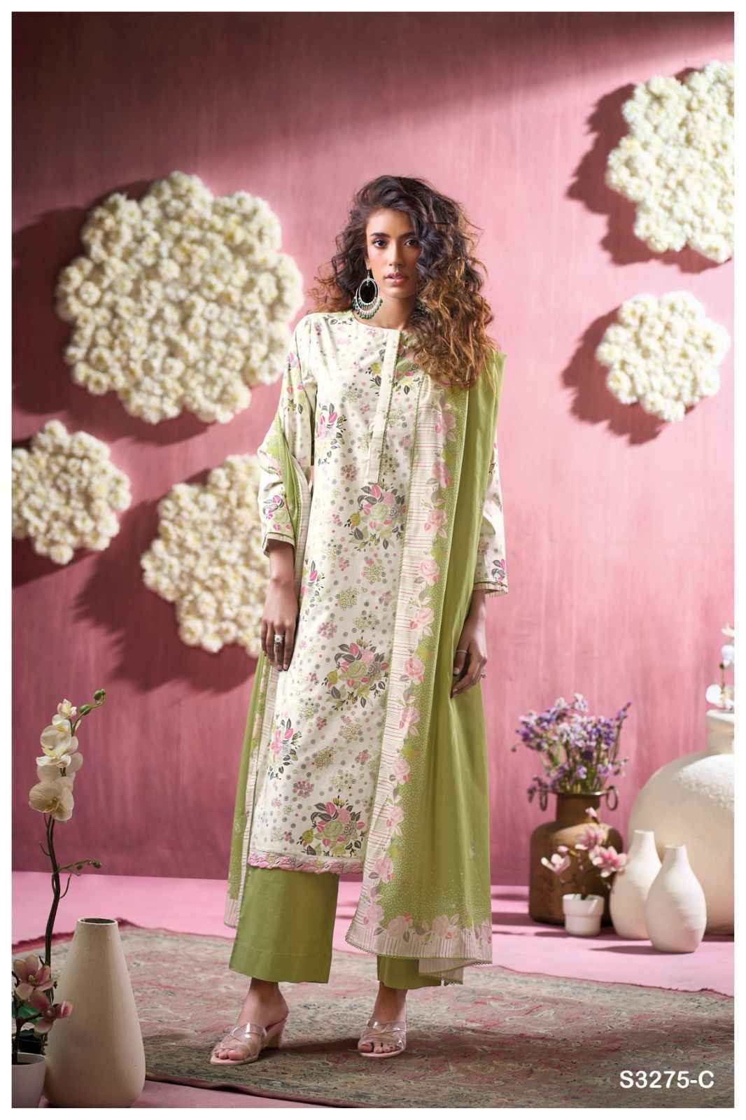 Ganga Abuor 3275 Cotton Salwar Kameez Wholesale Price ( 4 Pcs Catalog )