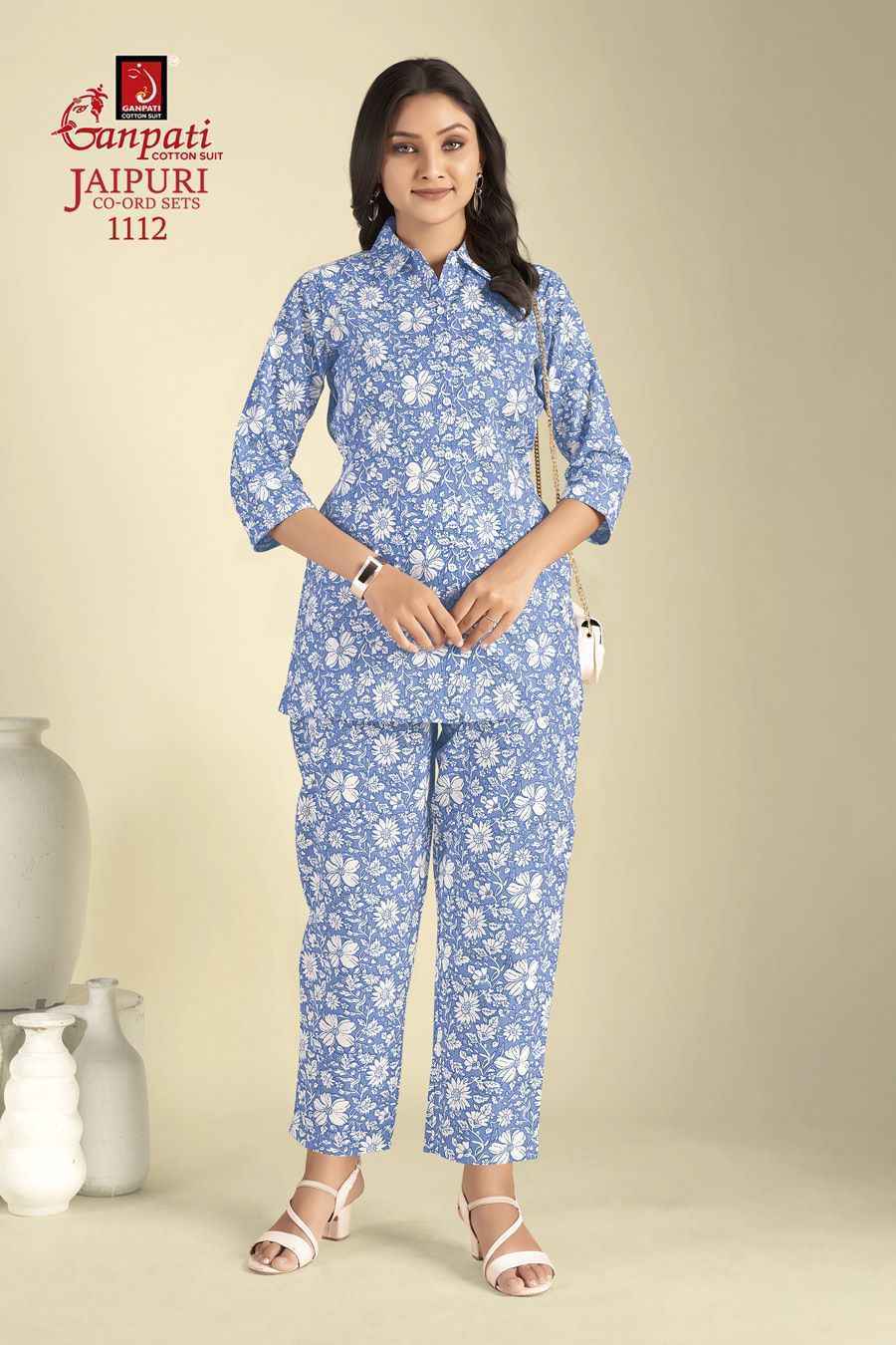Ganpati Jaipuri Cord Sets Vol-11 Cotton Cord Set - Surat Wholesaler (12 pcs Catalogue)