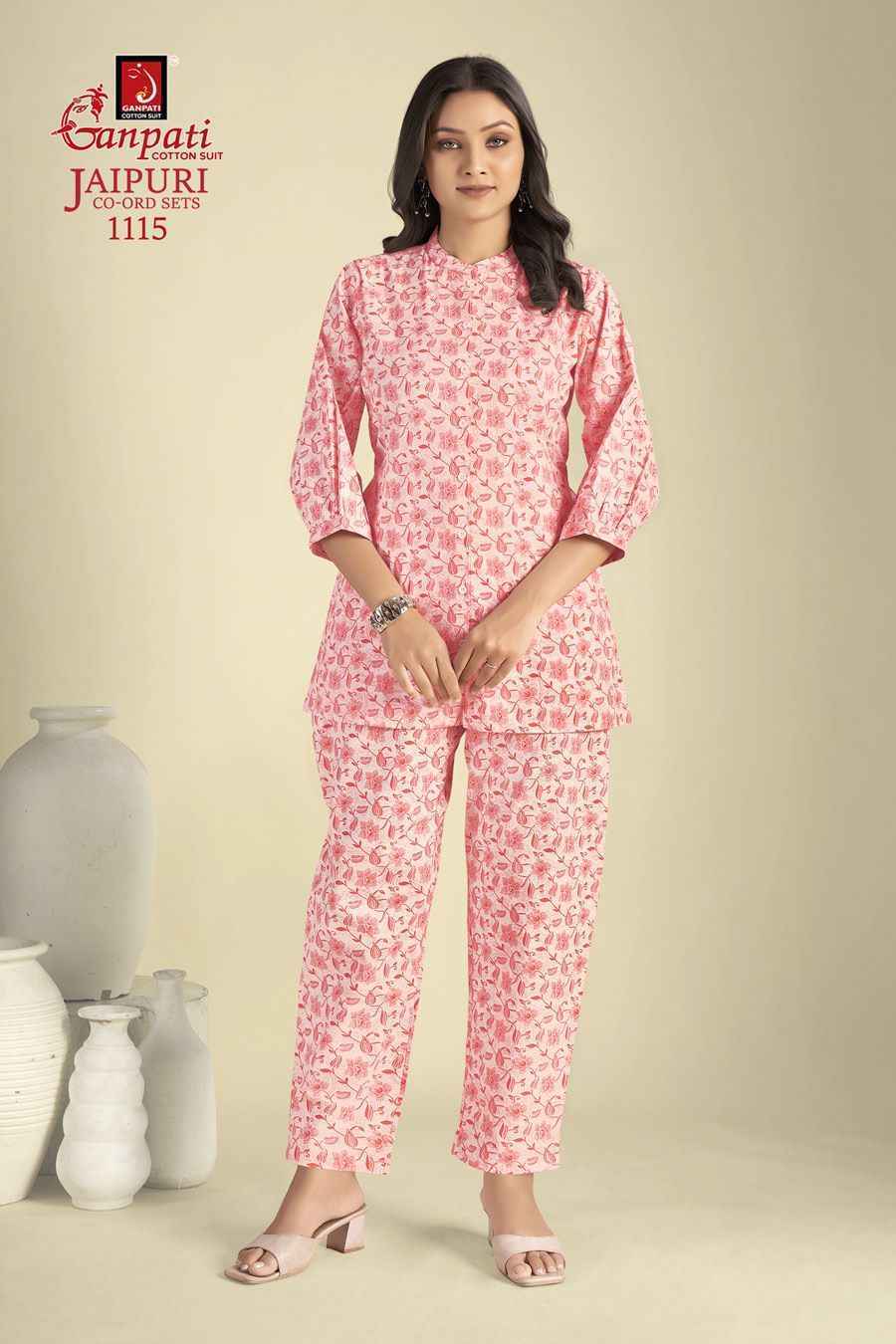 Ganpati Jaipuri Cord Sets Vol-11 Cotton Cord Set - Surat Wholesaler (12 pcs Catalogue)