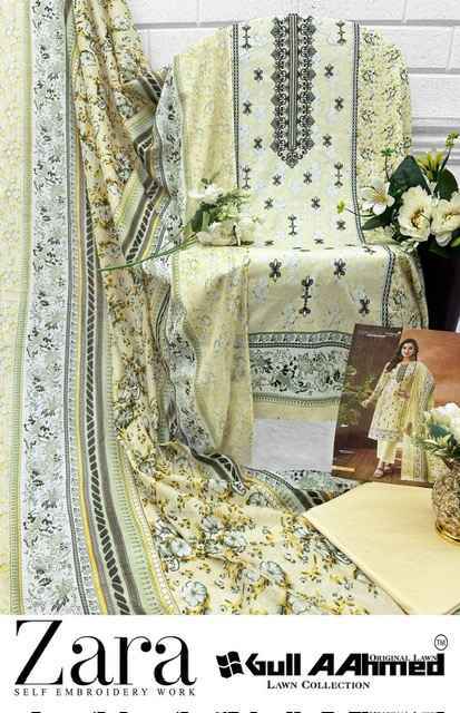 Gull Aahmed Zara Wholesale Lawn Dress Material ( 6 pcs Catalogue )