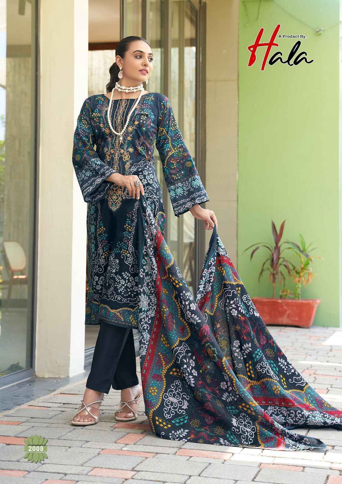Hala Naira Vol 2 Cotton Pakistani Suits Surat Wholesaler ( 8 pcs Catalogue )
