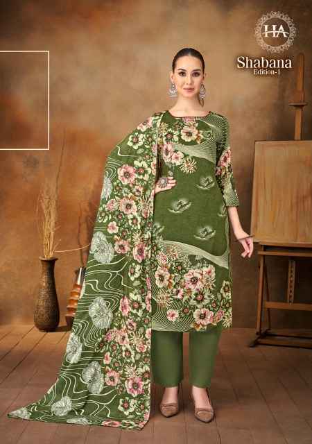 Harshit Fashion Shabana Wholesale - Viscouse Rayon Dress Material ( 6 pcs Catalogue )