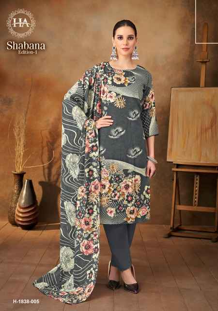 Harshit Fashion Shabana Wholesale - Viscouse Rayon Dress Material ( 6 pcs Catalogue )