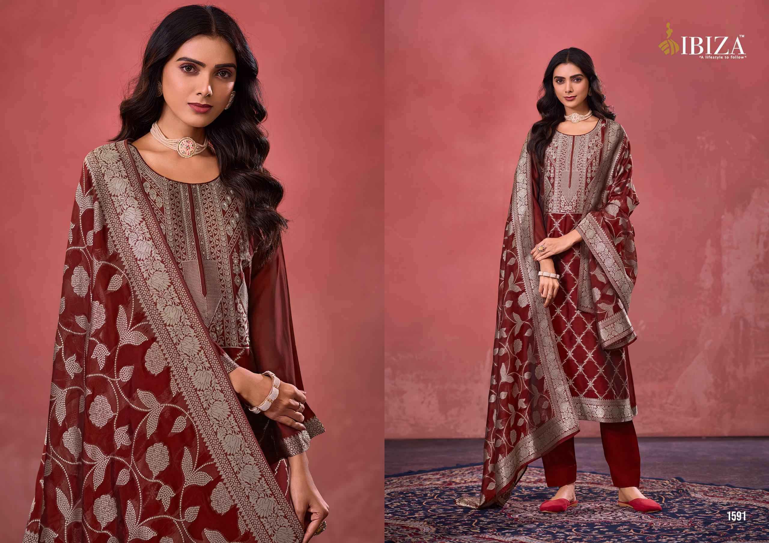 Ibiza Verona Pure Banglory Silk Occasion Wear Suit Wholesale Price ( 4 Pcs Catalog )