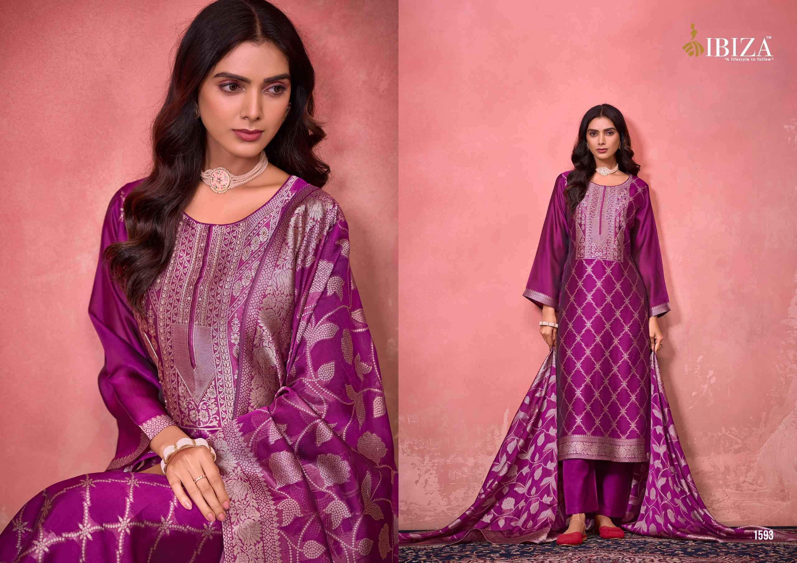 Ibiza Verona Pure Banglory Silk Occasion Wear Suit Wholesale Price ( 4 Pcs Catalog )