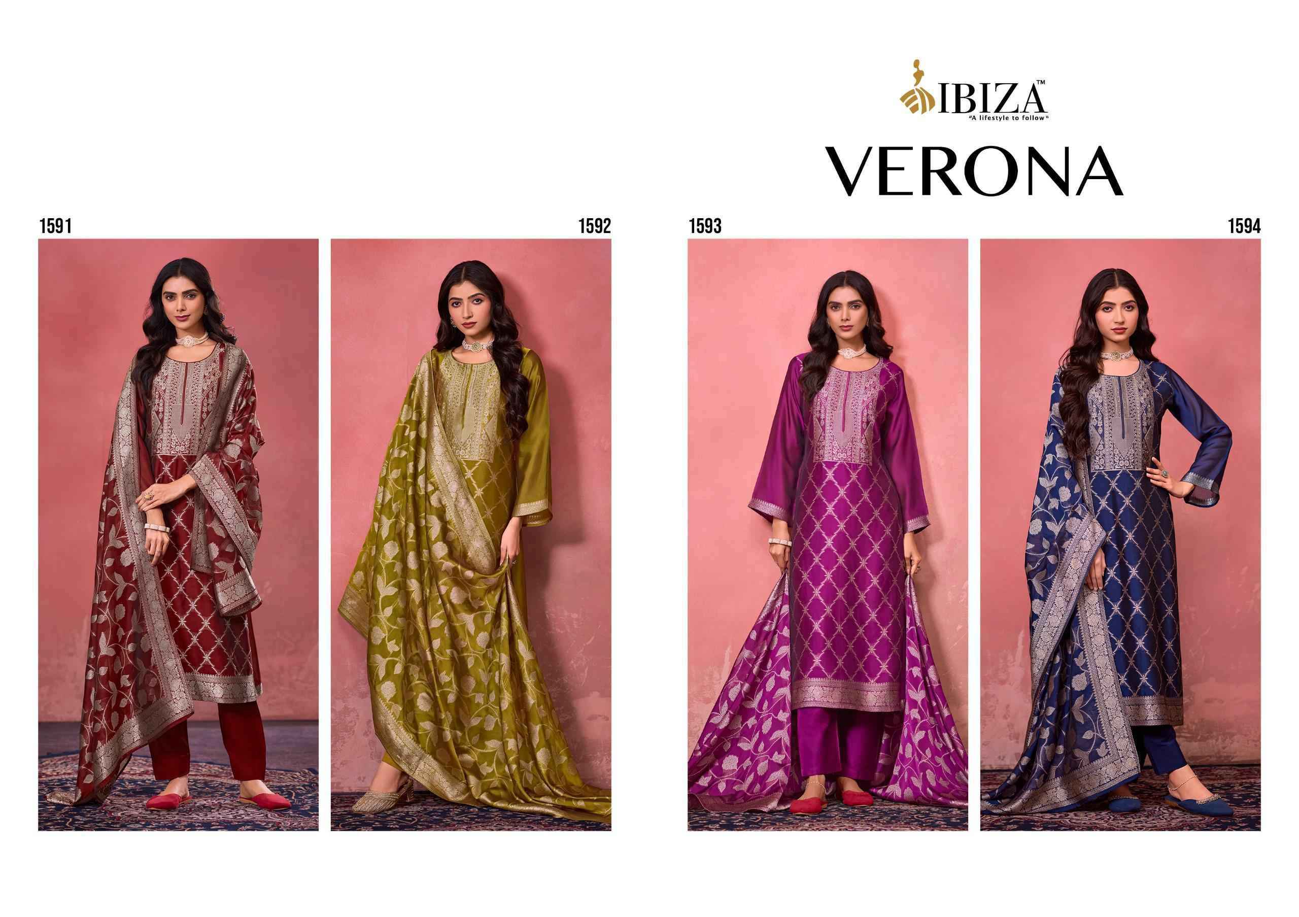 Ibiza Verona Pure Banglory Silk Occasion Wear Suit Wholesale Price ( 4 Pcs Catalog )