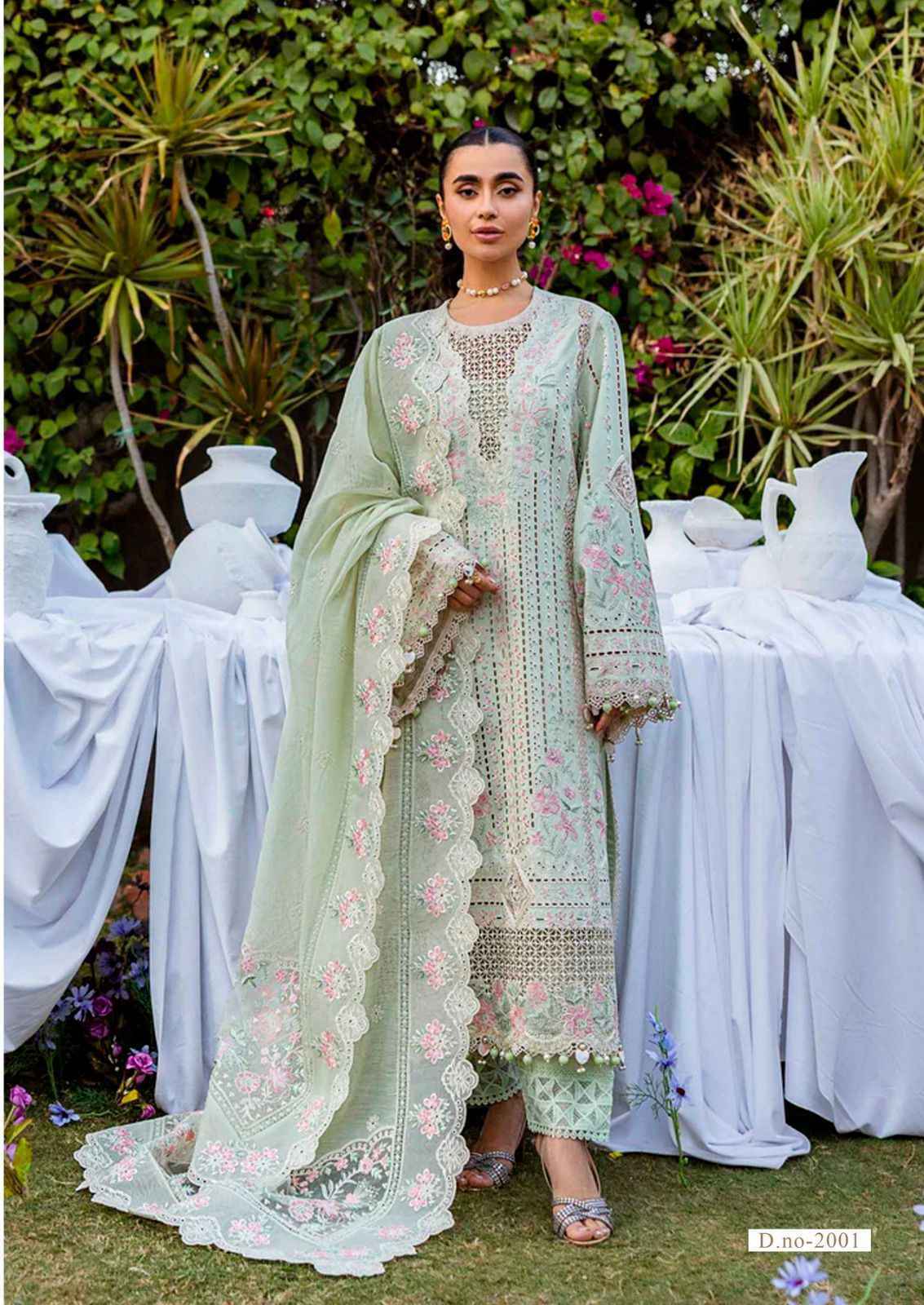 Jade Noor Aahmed Vol 2 Lawn Cotton Dress Material ( 6 pcs Catalogue )