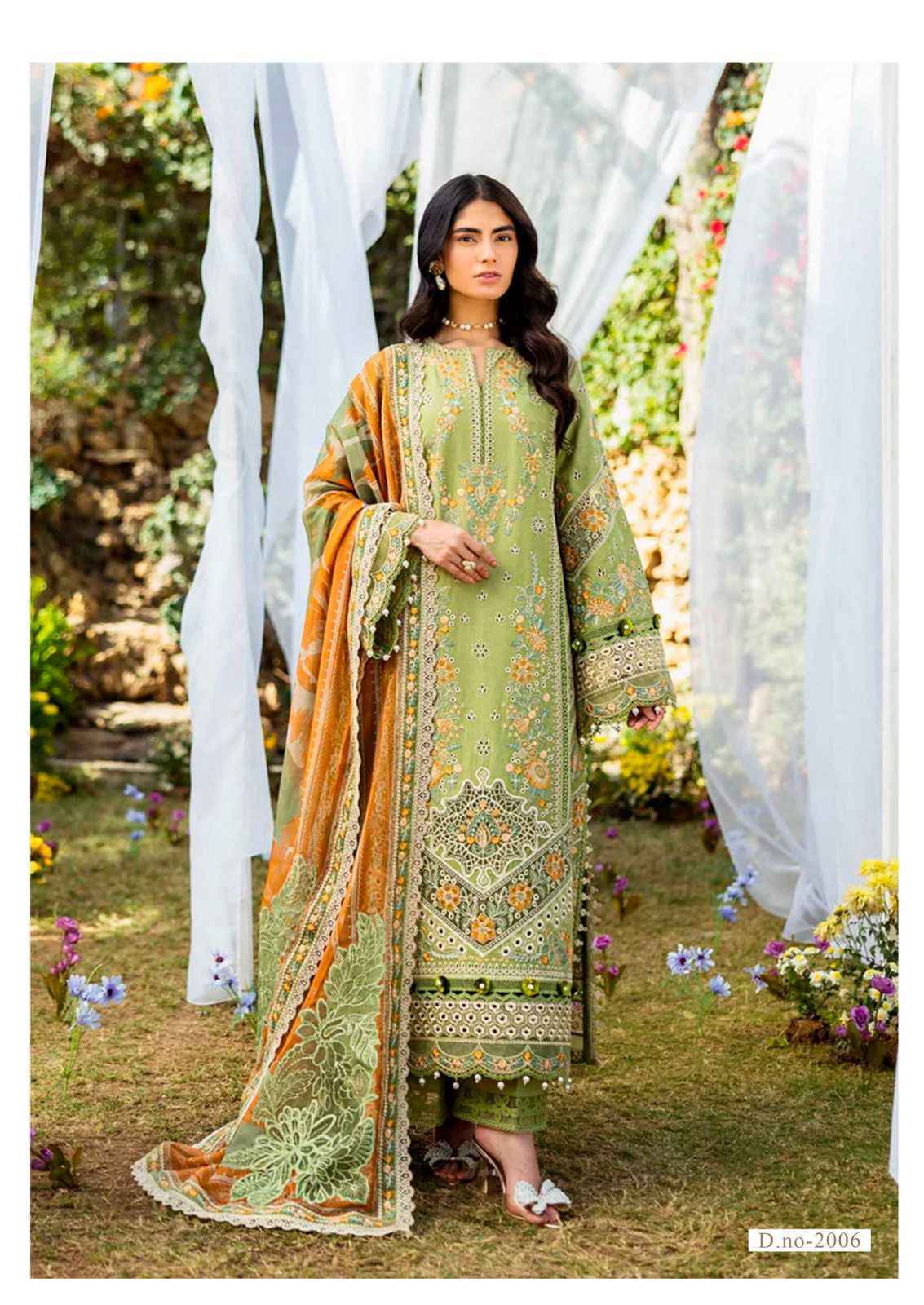 Jade Noor Aahmed Vol 2 Lawn Cotton Dress Material ( 6 pcs Catalogue )